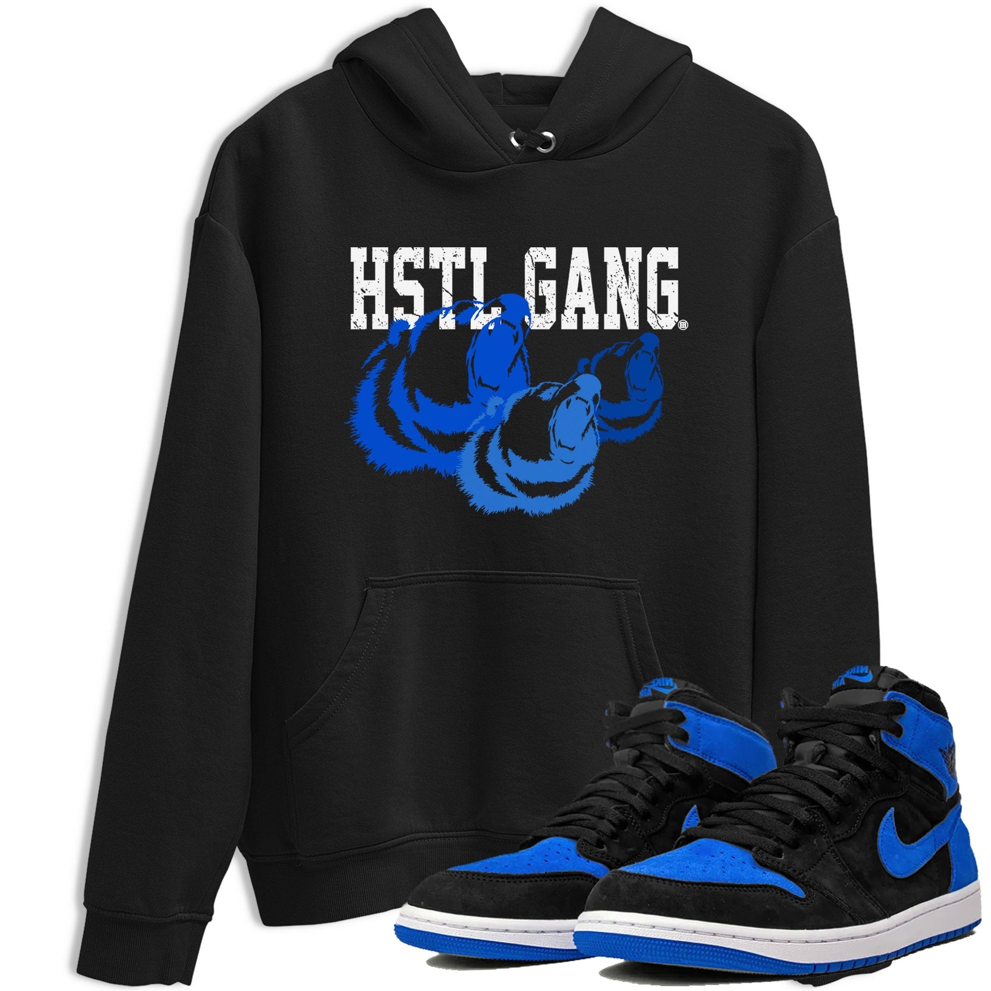 1s Royal Reimagined shirt to match jordans Hustle Gang sneaker tees Air Jordan 1 Royal Reimagined Drip Gear Zone Unisex Sneaker Tees and Sneaker Match T-Shirt Black 1 T-Shirt
