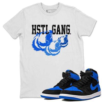 1s Royal Reimagined shirt to match jordans Hustle Gang sneaker tees Air Jordan 1 Royal Reimagined Drip Gear Zone Unisex Sneaker Tees and Sneaker Match T-Shirt White 1 T-Shirt