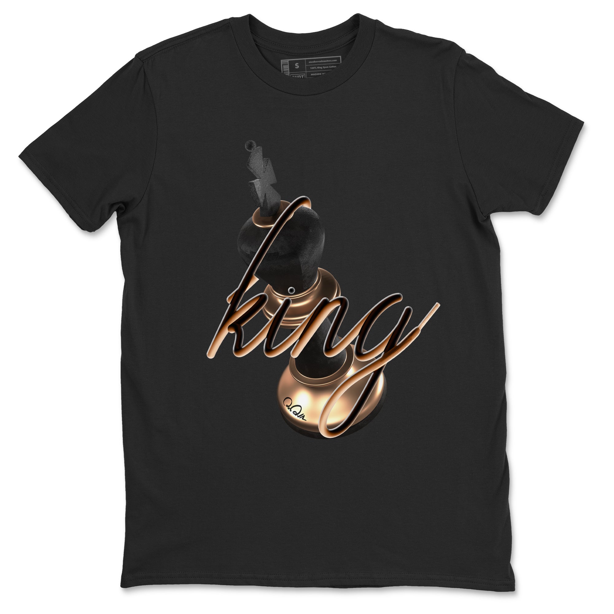 Foams One Metallic Copper shirts to match jordans 3D King sneaker match tees Air Foamposite One Metallic Copper match shoes to clothes Drip Gear Zone unisex cotton Black 2 shirts