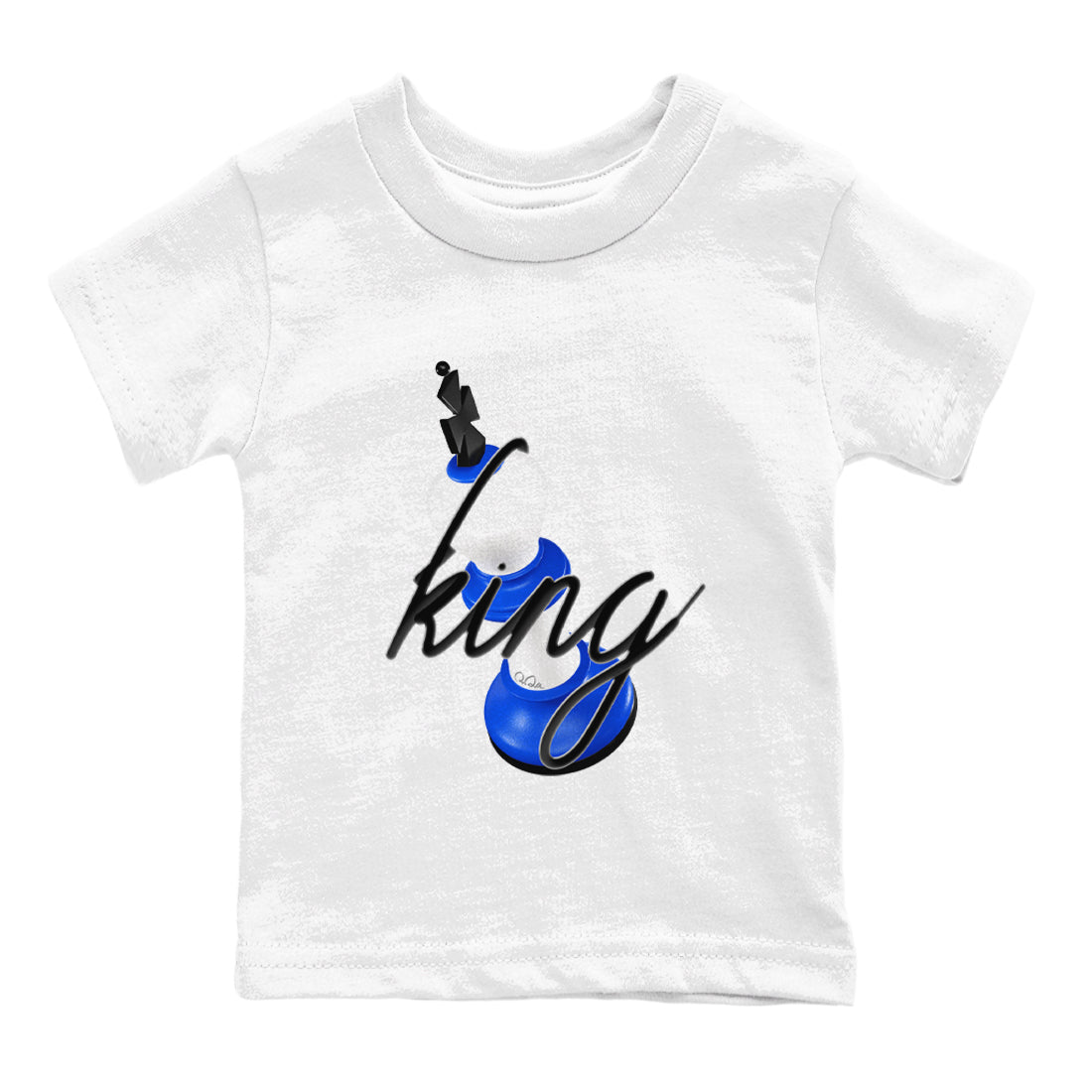 AJ1 Game Royal shirt to match jordans 3D King sneaker tees Air Jordan 1 Game Royal Drip Gear Zone baby toddler White 2 cotton Shirt