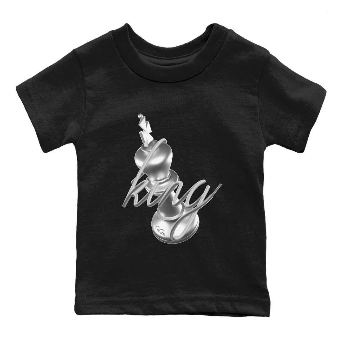 Air Jordan 1 Gift Giving shirt to match jordans 3D King sneaker tees  Metal tees AJ1 Gift Giving Drip Gear Zone Baby Toddler Black 2 T-Shirt
