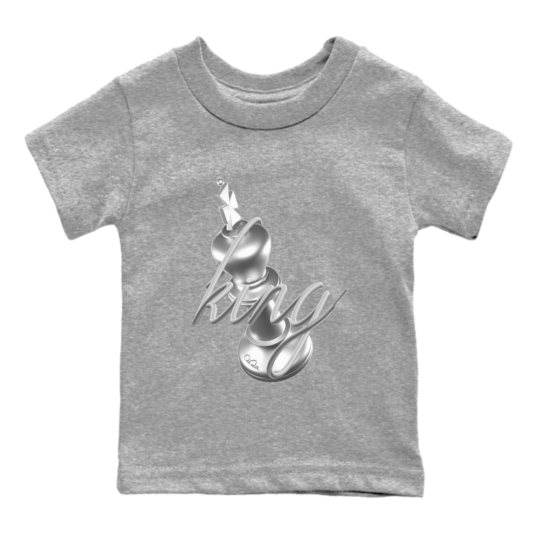 Air Jordan 1 Gift Giving shirt to match jordans 3D King sneaker tees  Metal tees AJ1 Gift Giving Drip Gear Zone Baby Toddler Heather Grey 2 T-Shirt