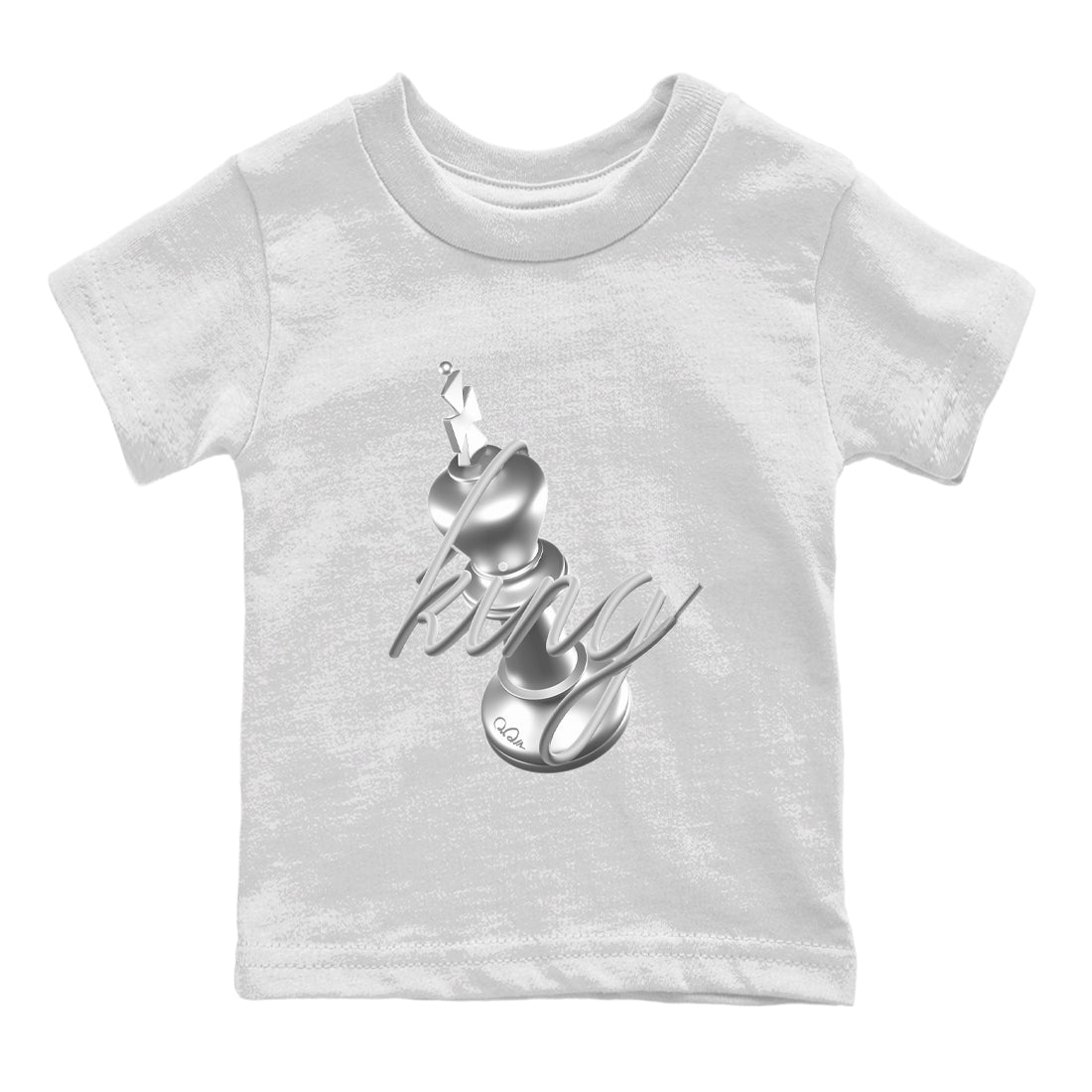 Air Jordan 1 Gift Giving shirt to match jordans 3D King sneaker tees  Metal tees AJ1 Gift Giving Drip Gear Zone Baby Toddler White 2 T-Shirt