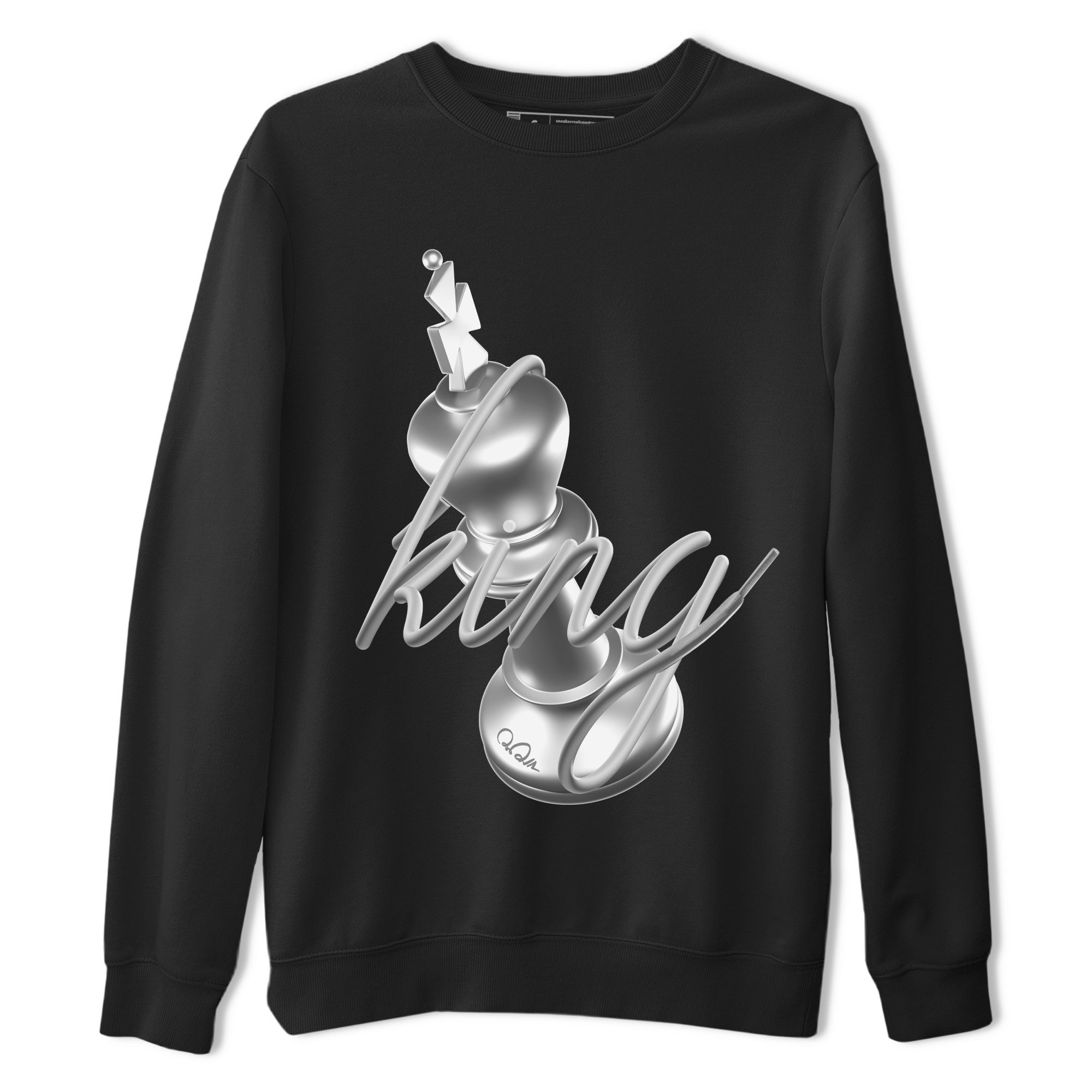 Air Jordan 1 Gift Giving shirt to match jordans 3D King sneaker tees  Metal tees AJ1 Gift Giving Drip Gear Zone Unisex Black 2 T-Shirt