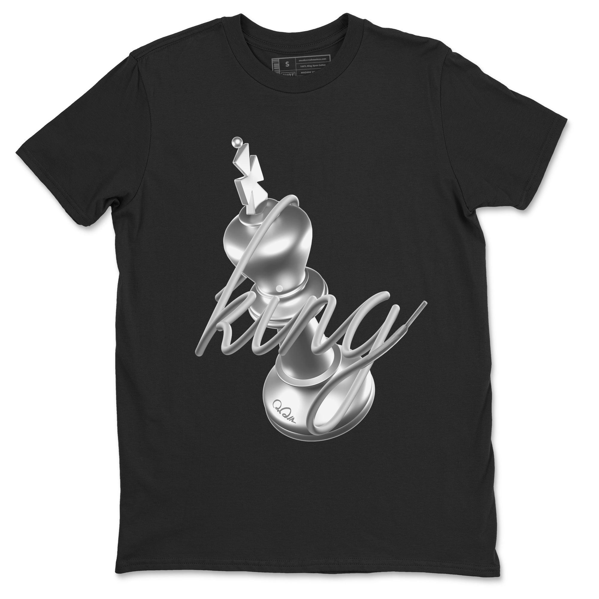 Air Jordan 1 Gift Giving shirt to match jordans 3D King sneaker tees  Metal tees AJ1 Gift Giving Drip Gear Zone Unisex Black 2 T-Shirt