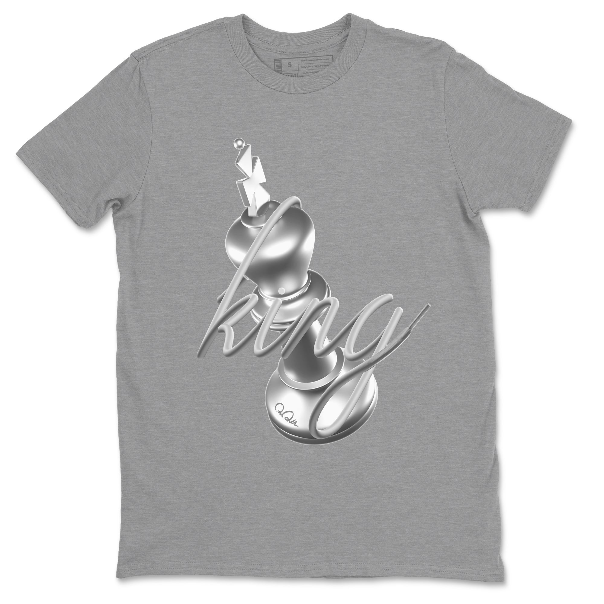 Air Jordan 1 Gift Giving shirt to match jordans 3D King sneaker tees  Metal tees AJ1 Gift Giving Drip Gear Zone Unisex Heather Grey 2 T-Shirt