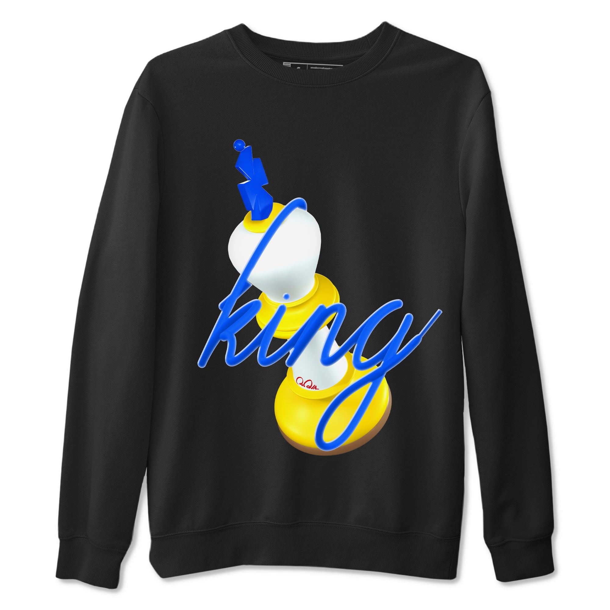1s Travis Scott Canary shirt to match jordans 3D King sneaker tees Air Jordan 1 Travis Scott Canary Drip Gear Zone unisex cotton Black 2 crew neck shirt