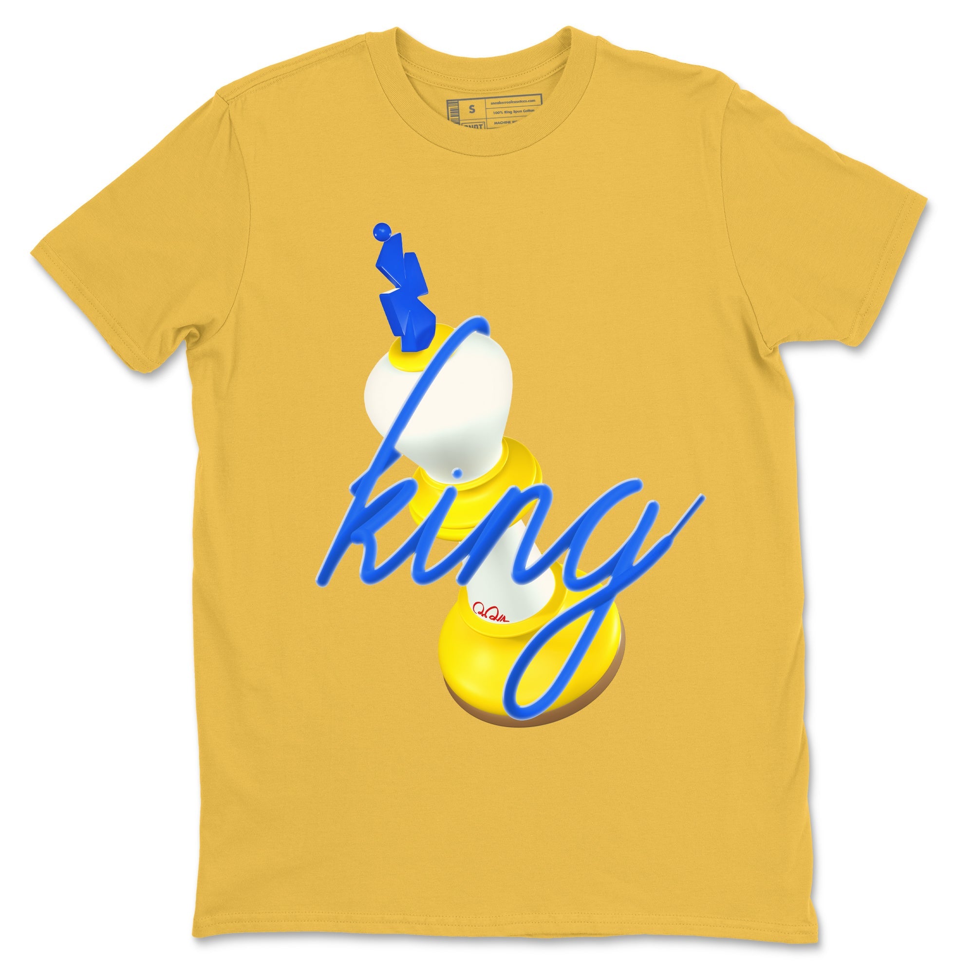 1s Travis Scott Canary shirt to match jordans 3D King sneaker tees Air Jordan 1 Travis Scott Canary Drip Gear Zone unisex cotton Daisy 2 crew neck shirt