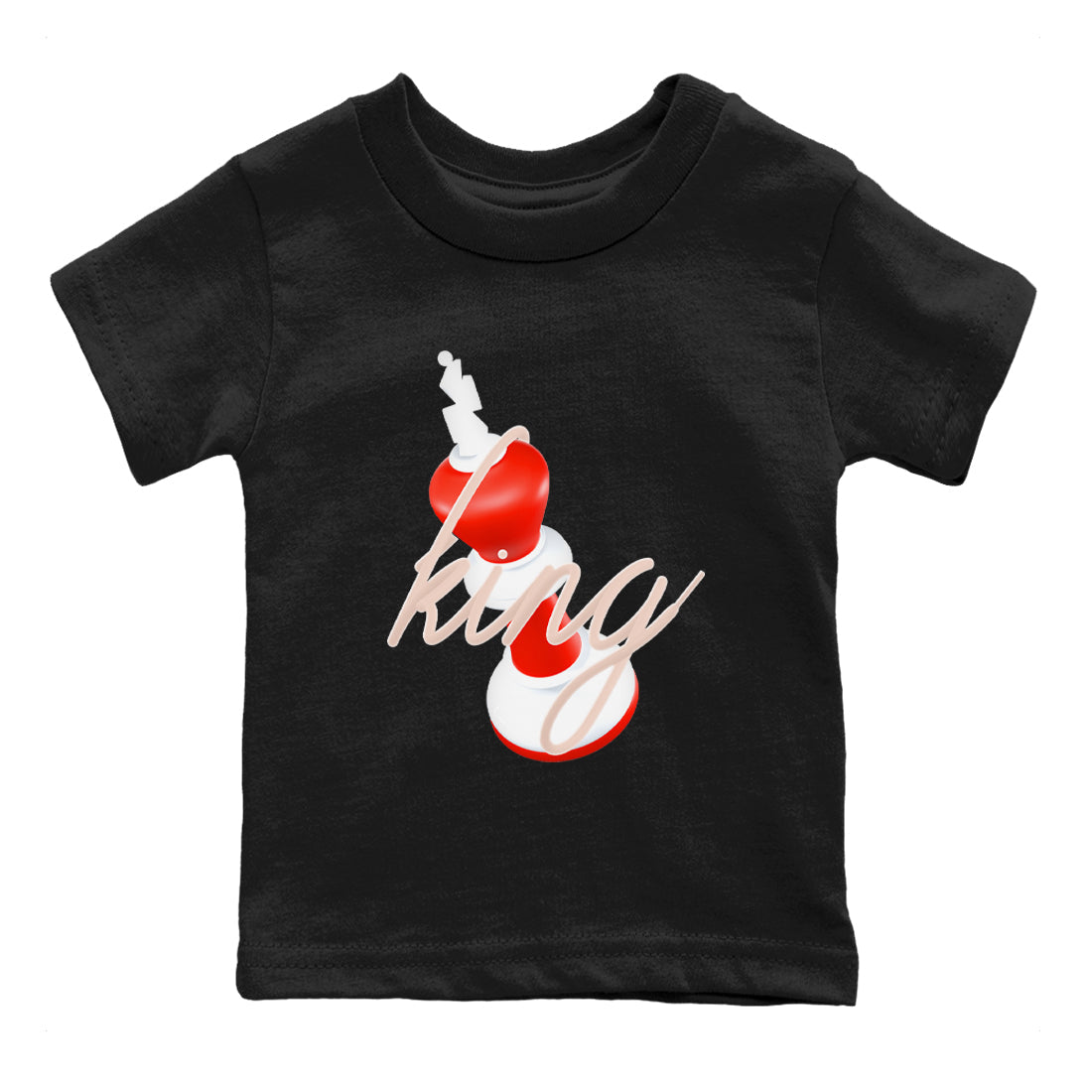 13s Dune Red shirts to match jordans 3D King sneaker match tees Air Jordan 13 Dune Red Drip Gear Zone streetwear brand Baby and Youth Black 2 cotton tee