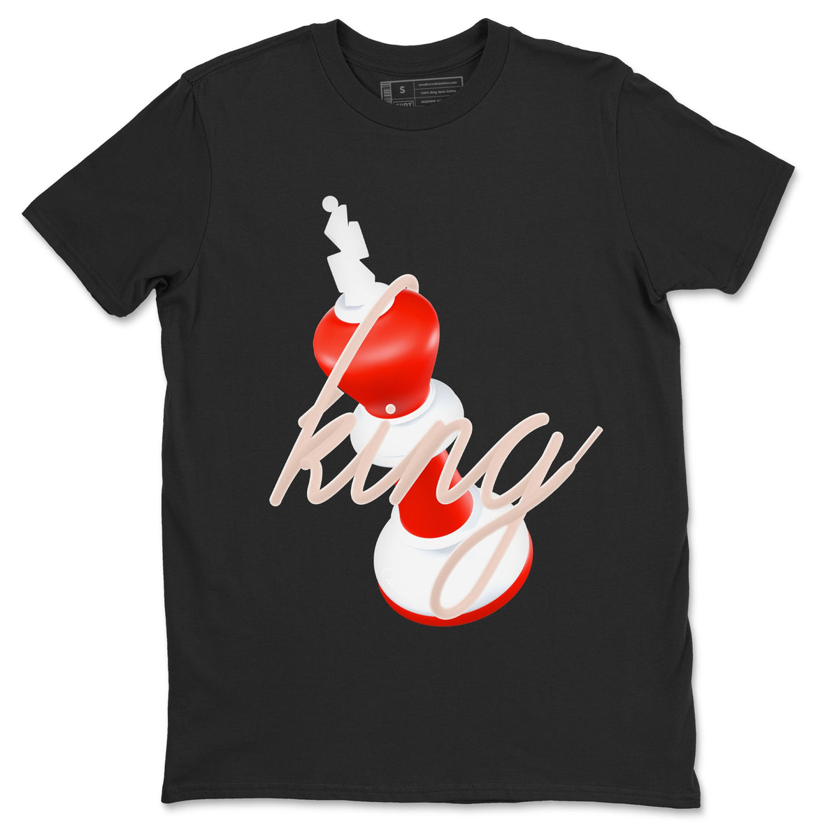 13s Dune Red shirts to match jordans 3D King sneaker match tees Air Jordan 13 Dune Red Drip Gear Zone streetwear brand Black 2 unisex cotton tee