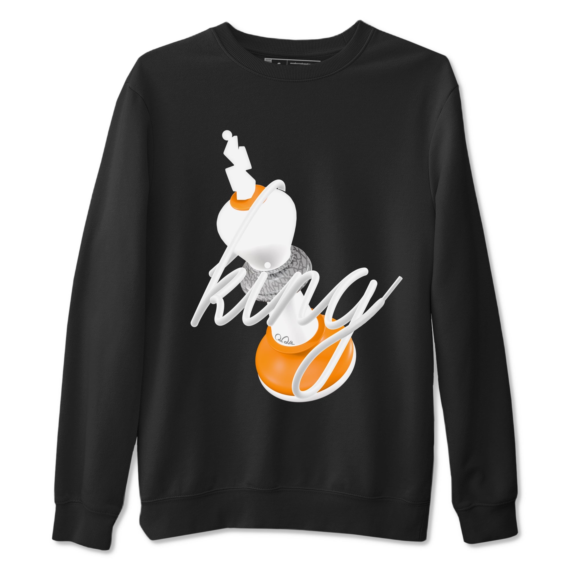 3s Georgia Peach shirt to match jordans 3D King sneaker tees Air Jordan 3 Georgia Peach Drip Gear Zone unisex cotton Black 2 crew neck shirt