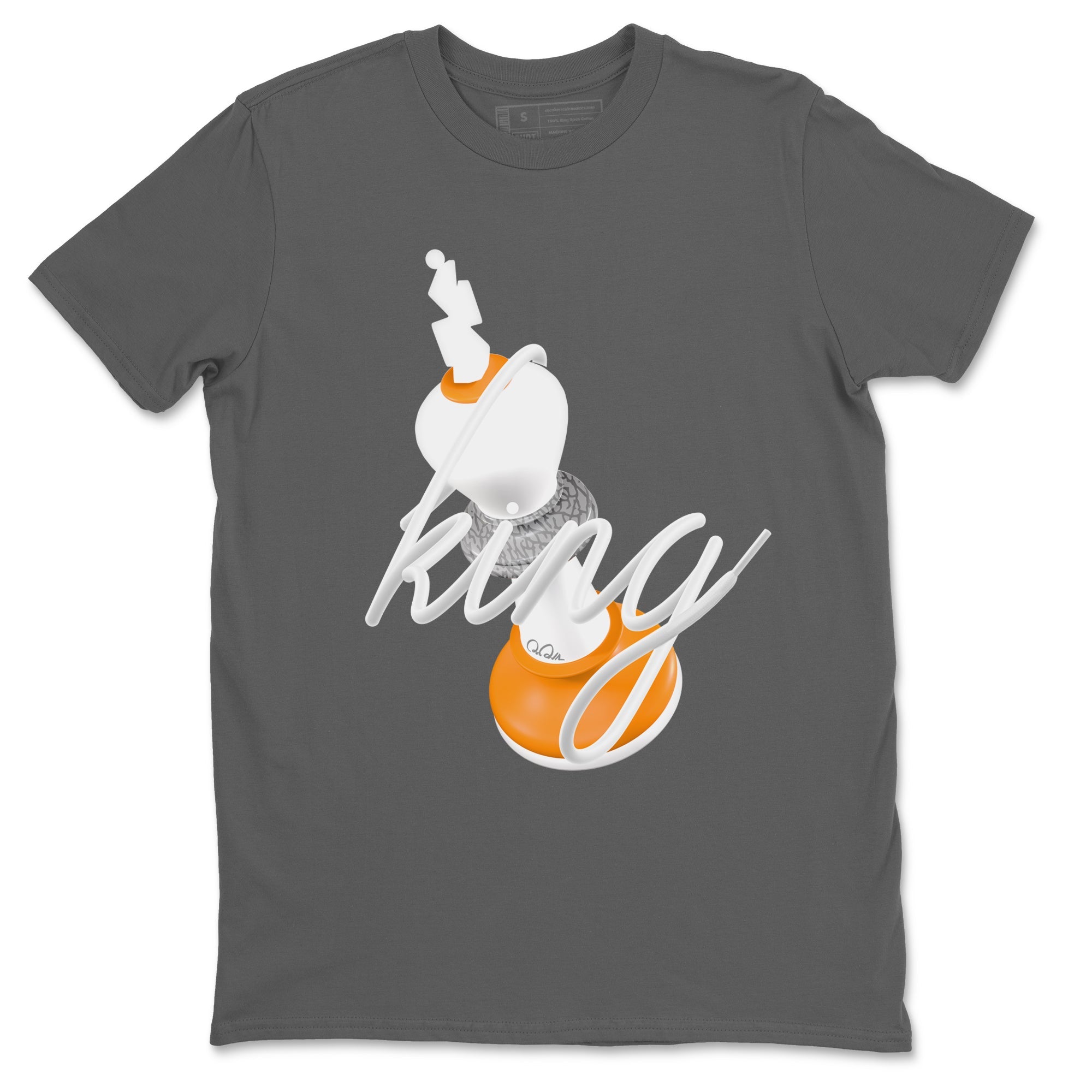 3s Georgia Peach shirt to match jordans 3D King sneaker tees Air Jordan 3 Georgia Peach Drip Gear Zone unisex cotton Cool Grey 2 crew neck shirt