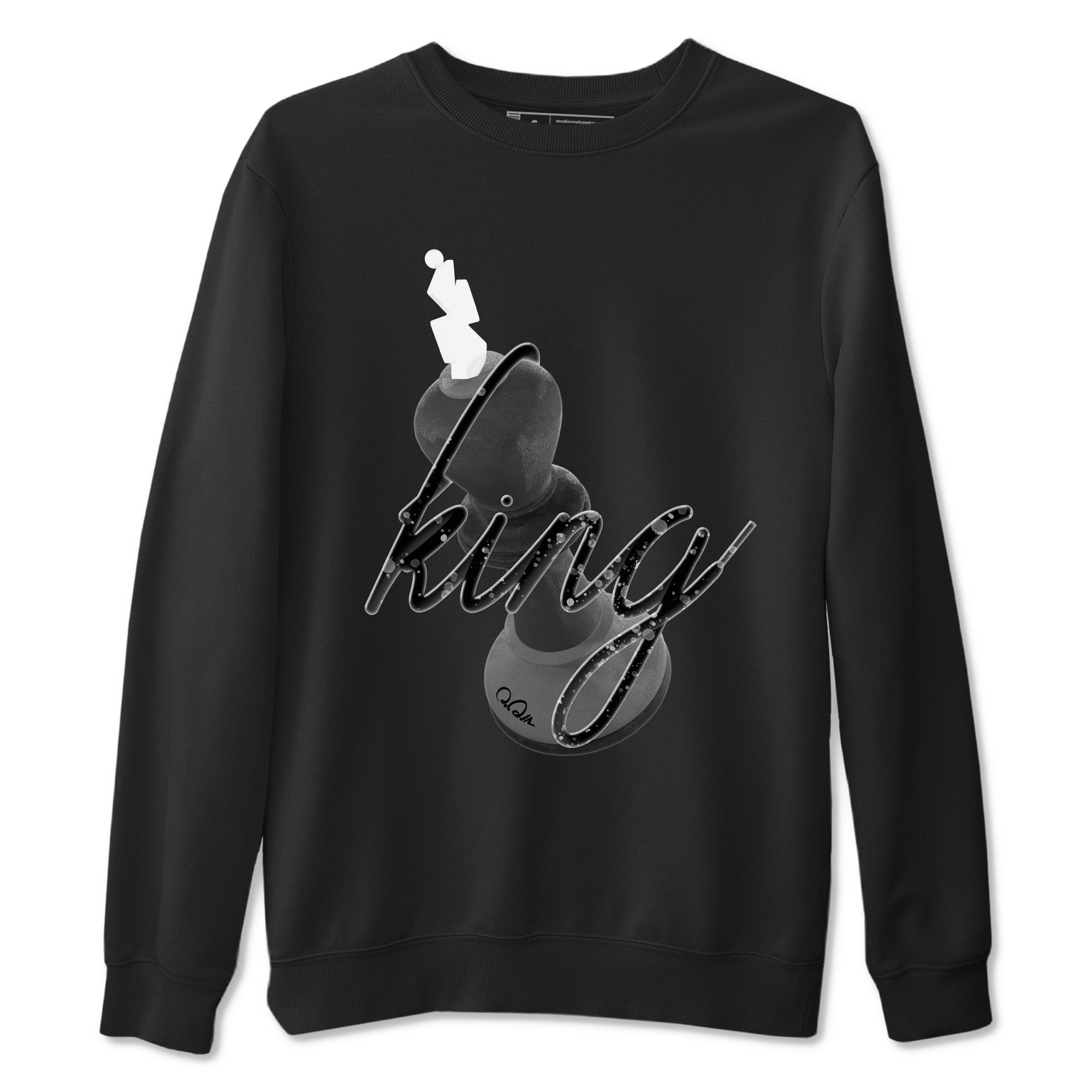 4s Fear shirts to match jordans 3D King sneaker match tees Air Jordan 4 Fear match shoes to clothes Drip Gear Zone unisex cotton Black 2 shirts