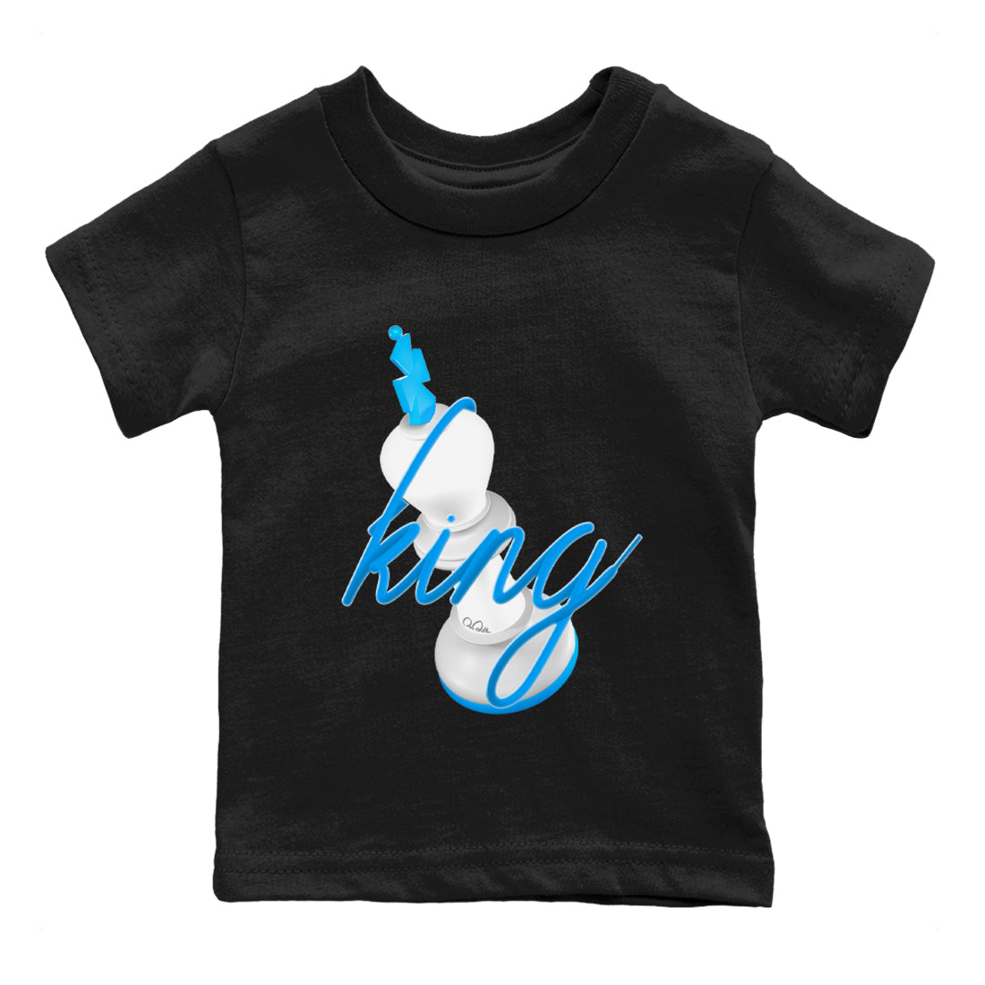 Air Jordan 4 Industrial Blue shirt to match jordans 3D King sneaker tees Air Jordan 4 Military Blue Drip Gear Zone baby toddler Black 2 cotton Shirt