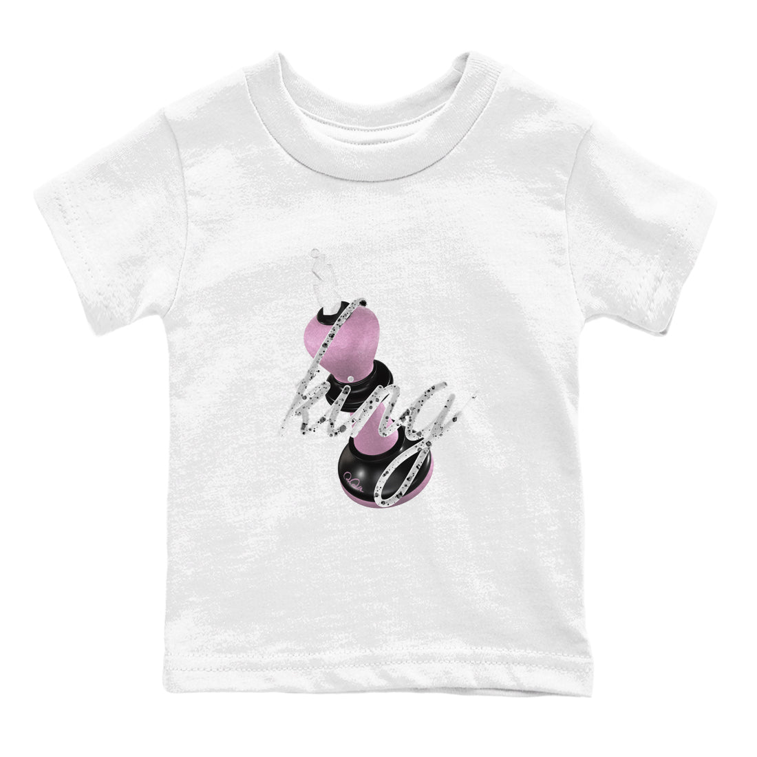 4s Retro Orchid shirts to match jordans 3D King sneaker match tees Air Jordan 4 WMNS Orchid match shoes to clothes Drip Gear Zone Youth Baby White 2 tee