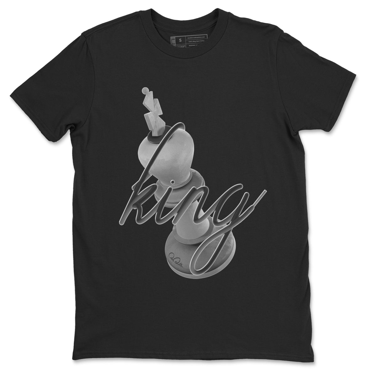 4s Wet Cement shirts to match jordans 3D King sneaker match tees Air Jordan 4 SE Wet Cement Drip Gear Zone unisex cotton Black 2 crew neck shirts