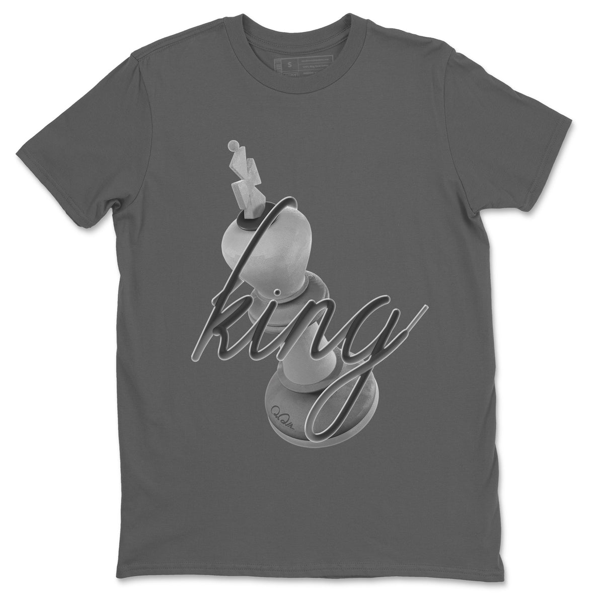 4s Wet Cement shirts to match jordans 3D King sneaker match tees Air Jordan 4 SE Wet Cement Drip Gear Zone unisex cotton Cool Grey 2 crew neck shirts