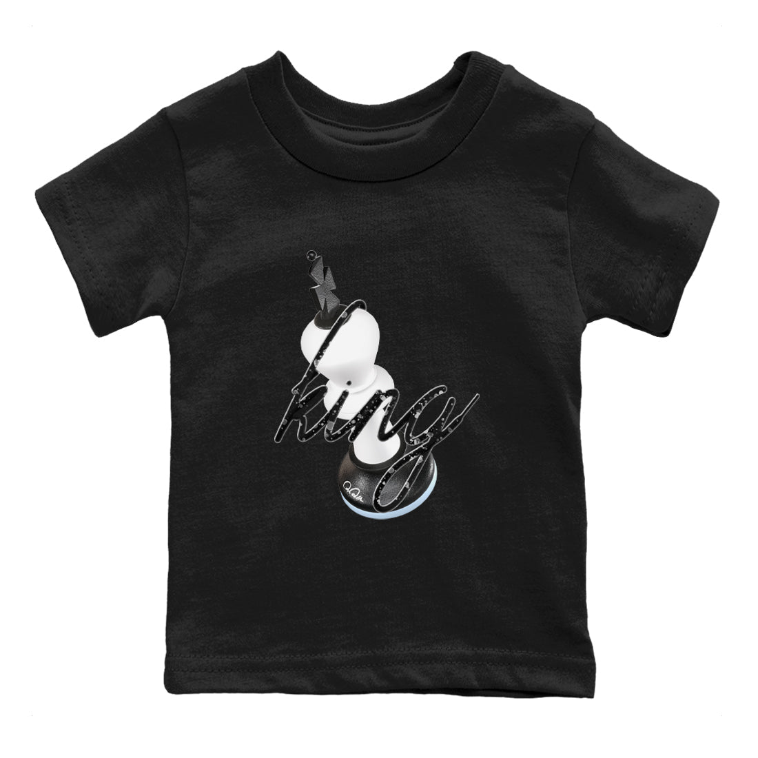 AJ6 White Black shirts to match jordans 3D King sneaker match tees Air Jordan 6 White Black Drip Gear Zone streetwear brand Baby and Youth Black 2 cotton tee