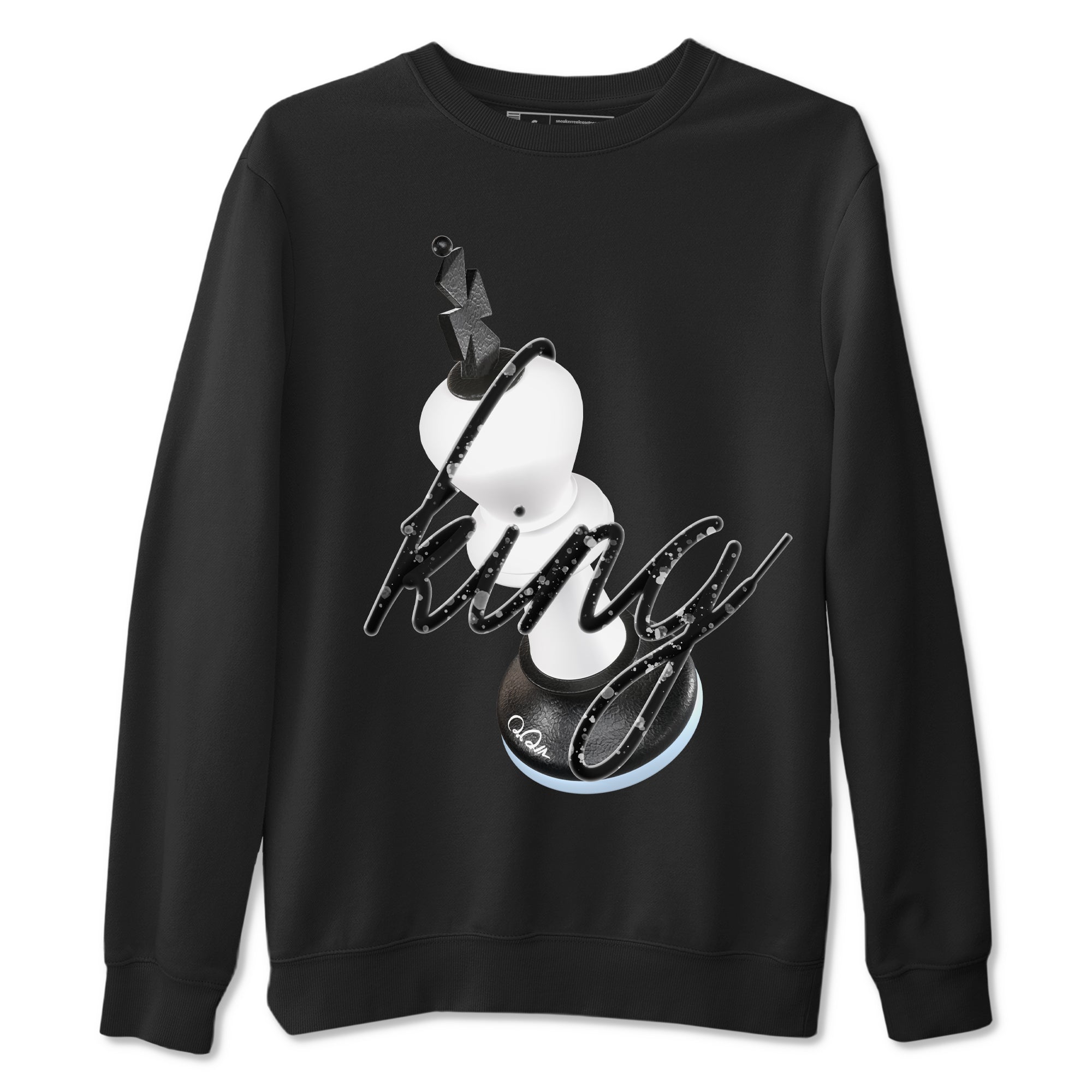 AJ6 White Black shirts to match jordans 3D King sneaker match tees Air Jordan 6 White Black Drip Gear Zone streetwear brand Black 2 unisex cotton tee
