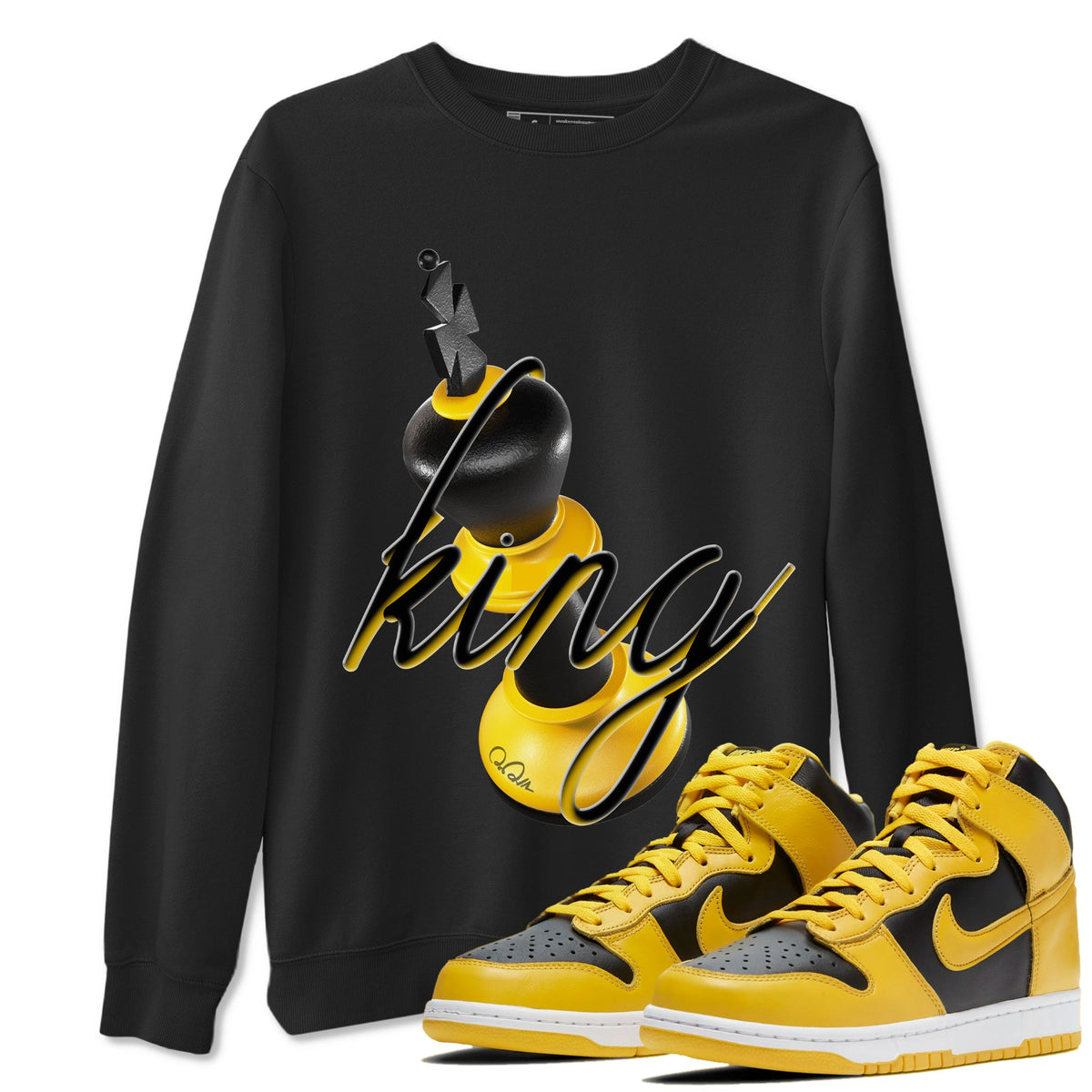 Dunk High Wu Tang shirts to match jordans 3D King sneaker match tees Dunk High Wu Tang match shoes to clothes Drip Gear Zone unisex cotton Black 1 shirts
