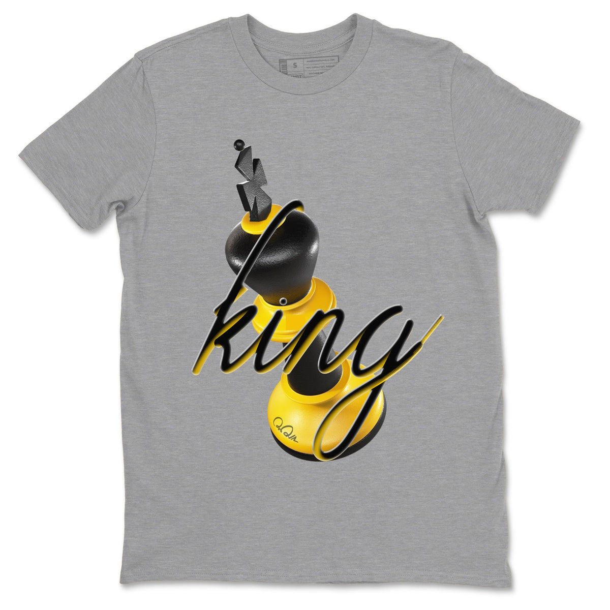Dunk High Wu Tang shirts to match jordans 3D King sneaker match tees Dunk High Wu Tang match shoes to clothes Drip Gear Zone unisex cotton Heather Grey 2 shirts