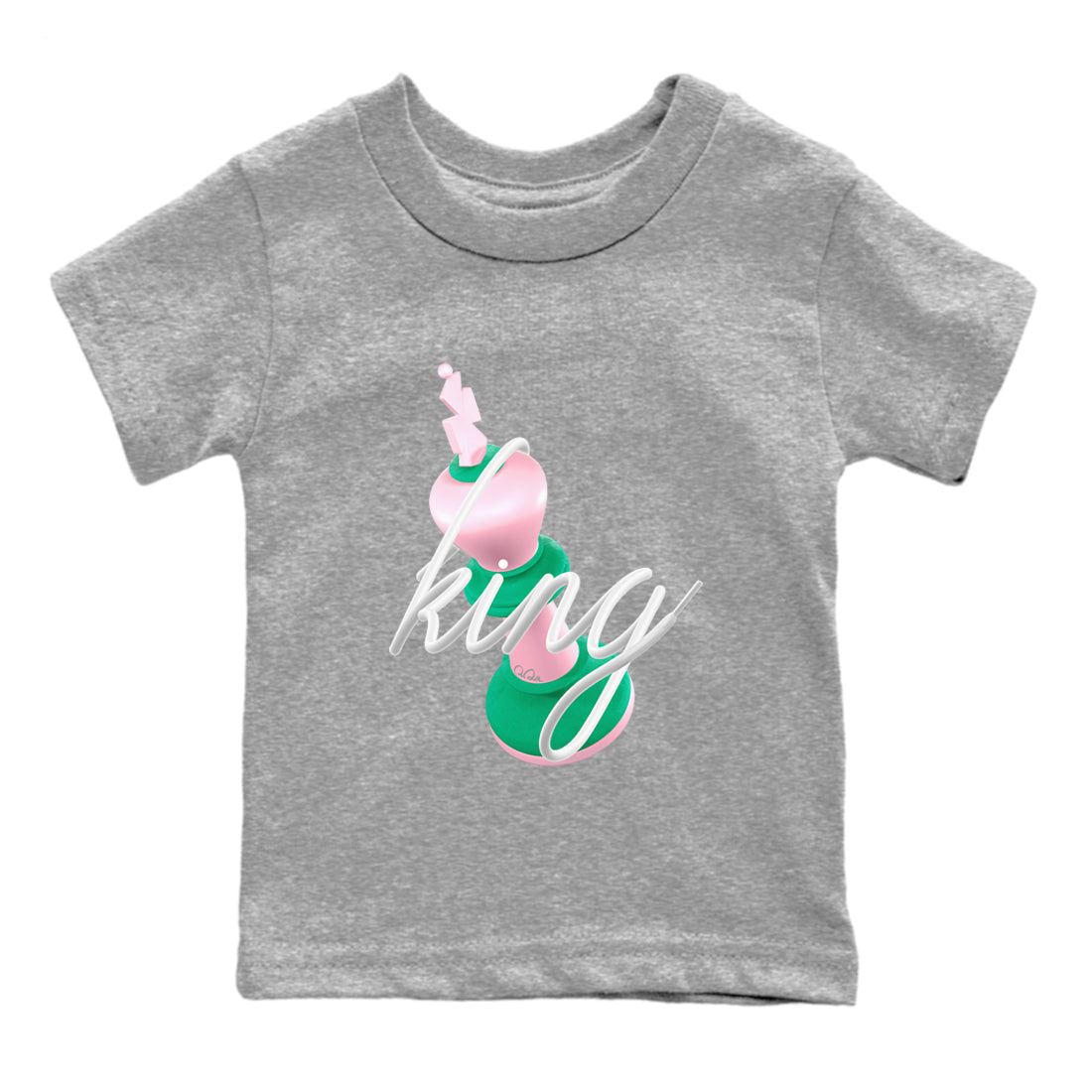Dunk Low Medium Soft Pink Malachite shirt to match jordans 3D King sneaker tees Dunk Retro SE Medium Soft Pink Malachite Drip Gear Zone baby toddler Heather Grey 2 cotton Shirt
