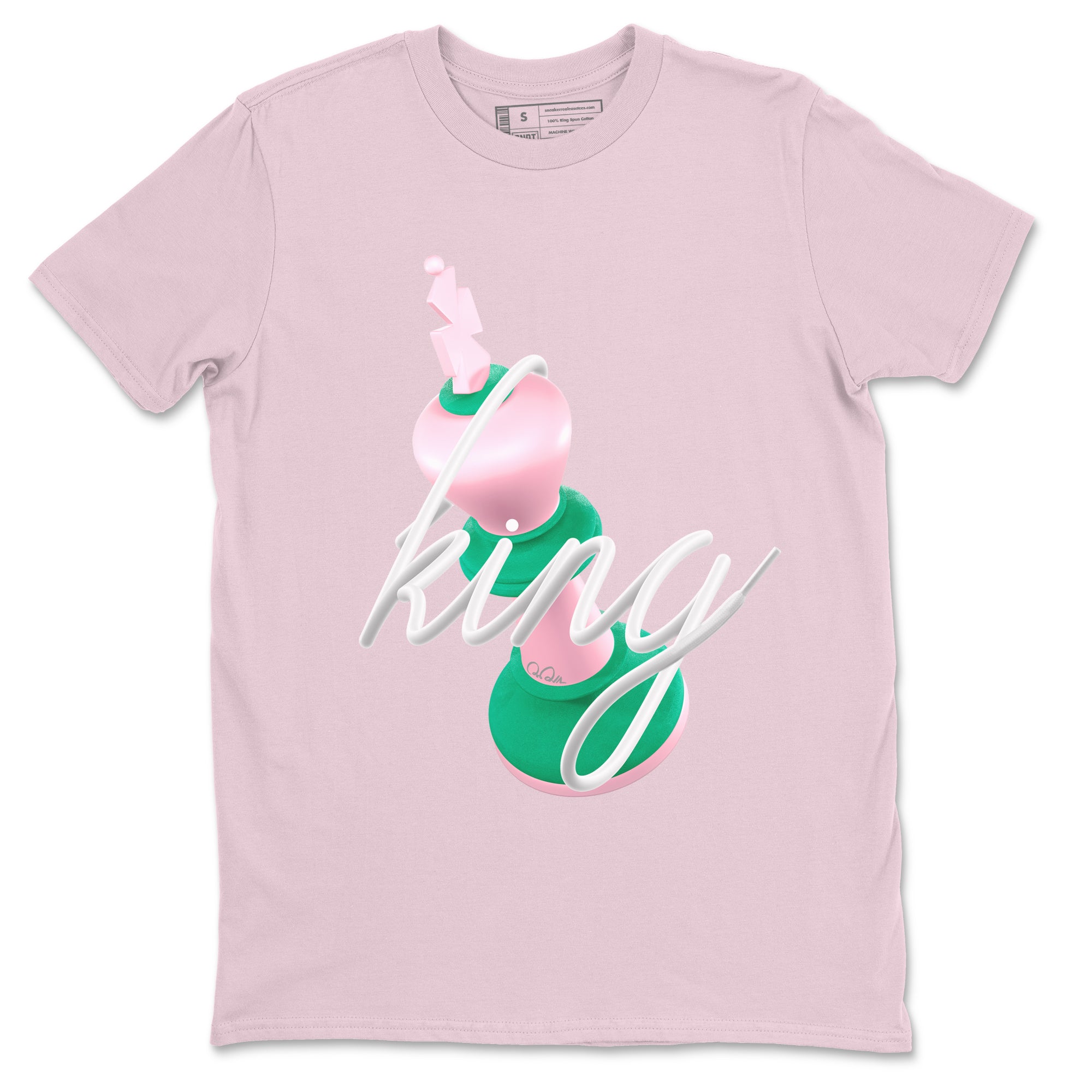 Dunk Low Medium Soft Pink Malachite shirt to match jordans 3D King sneaker tees Dunk Retro SE Medium Soft Pink Malachite Drip Gear Zone unisex cotton Pink 2 crew neck shirt