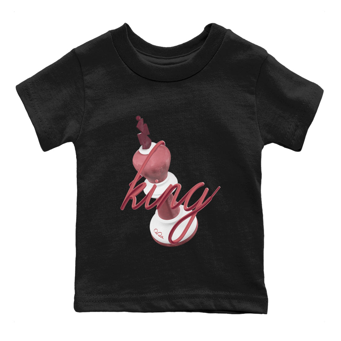 Dunk Valentines Day 2024 shirt to match jordans 3D King sneaker tees Dunk Happy Valentines Day 2024 Drip Gear Zone Baby Toddler Black 2 T-Shirt