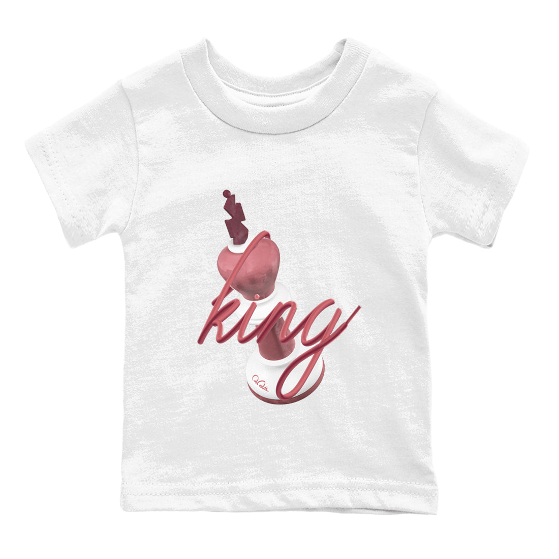 Dunk Valentines Day 2024 shirt to match jordans 3D King sneaker tees Dunk Happy Valentines Day 2024 Drip Gear Zone Baby Toddler White 2 T-Shirt