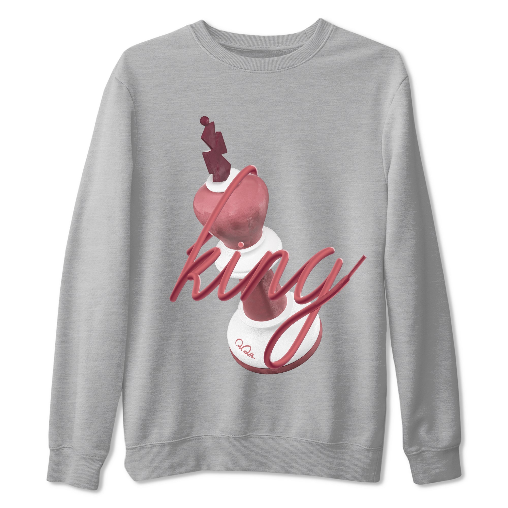 Dunk Valentines Day 2024 shirt to match jordans 3D King sneaker tees Dunk Happy Valentines Day 2024 Drip Gear Zone Unisex Heather Grey 2 T-Shirt