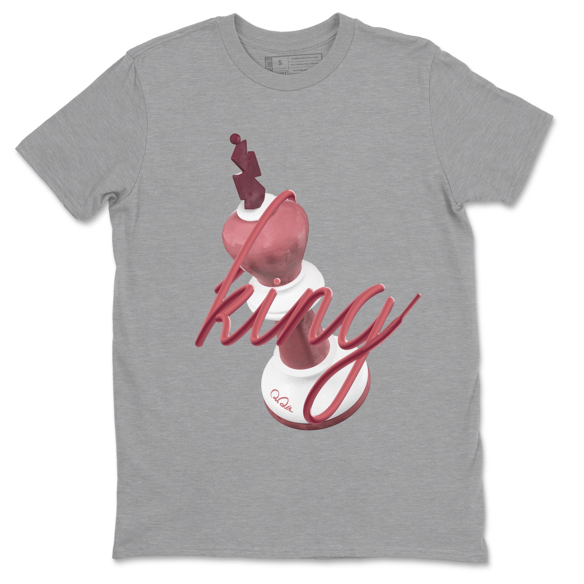 Dunk Valentines Day 2024 shirt to match jordans 3D King sneaker tees Dunk Happy Valentines Day 2024 Drip Gear Zone Unisex Heather Grey 2 T-Shirt