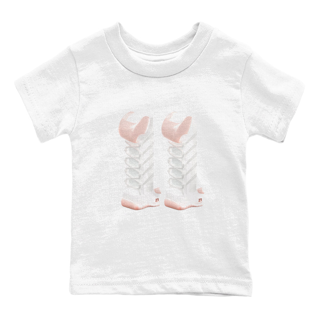 11s Legend Pink shirts to match jordans 3D Number 11 sneaker match tees Air Jordan 11 Legend Pink Drip Gear Zone streetwear brand Baby and Youth White 2 cotton tee