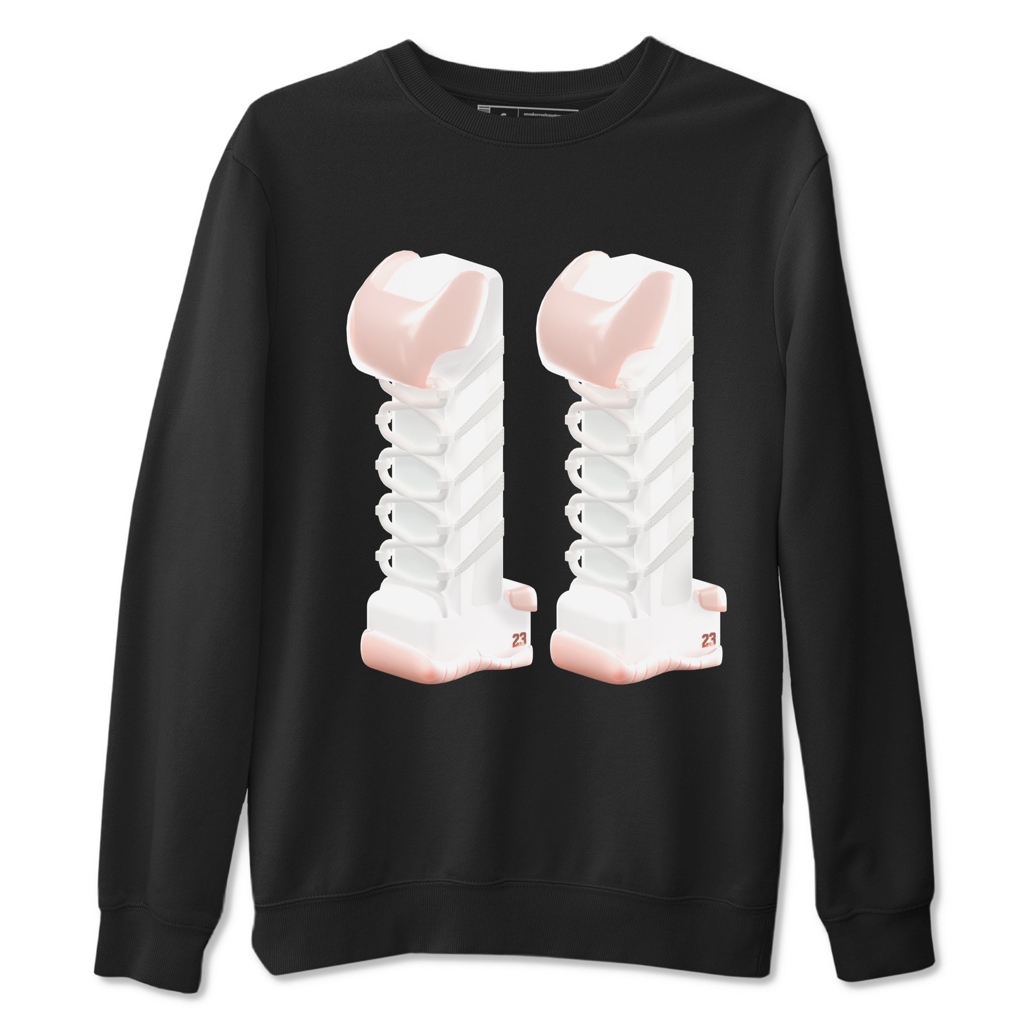 11s Legend Pink shirts to match jordans 3D Number 11 sneaker match tees Air Jordan 11 Legend Pink Drip Gear Zone streetwear brand Black 2 unisex cotton tee