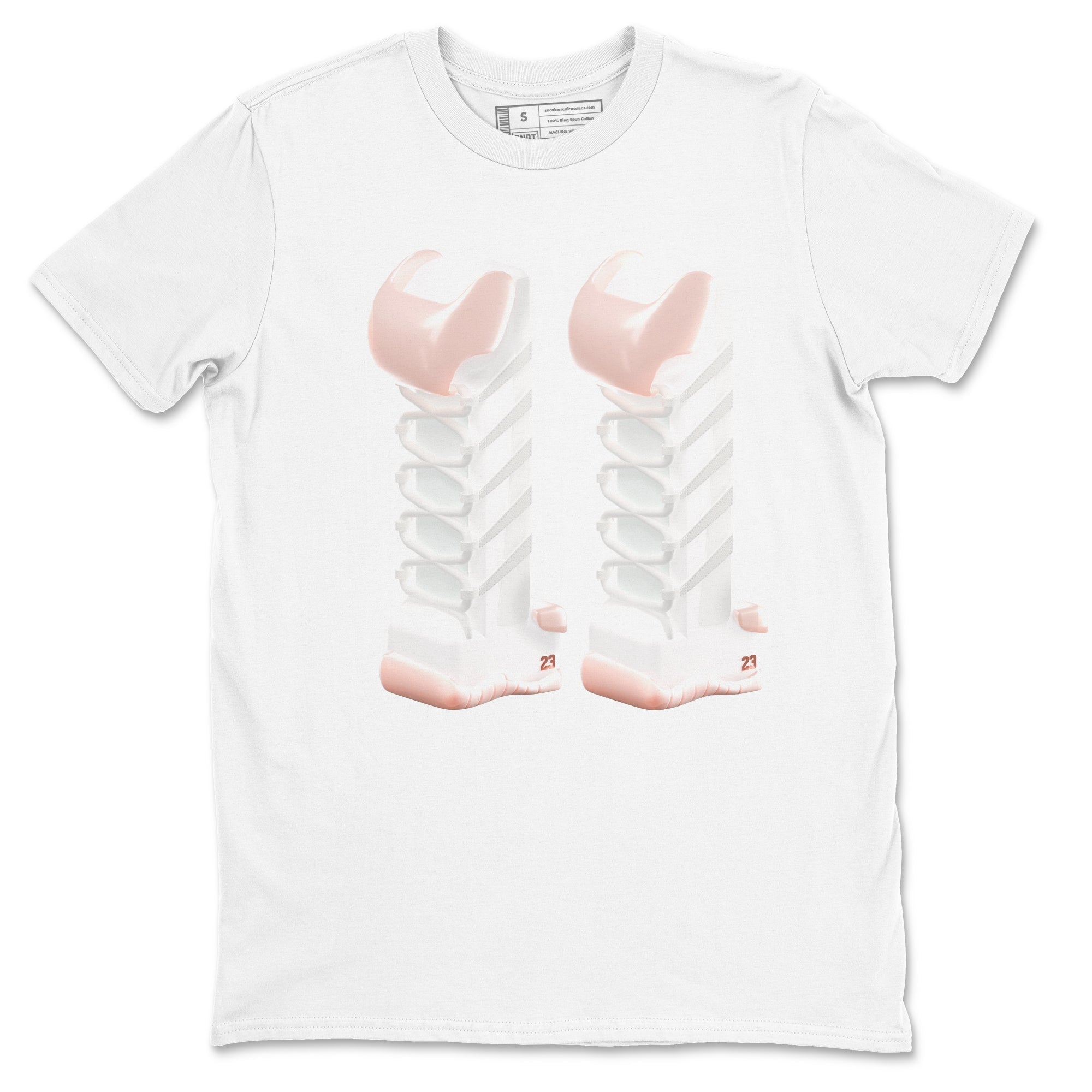 11s Legend Pink shirts to match jordans 3D Number 11 sneaker match tees Air Jordan 11 Legend Pink Drip Gear Zone streetwear brand White 2 unisex cotton tee