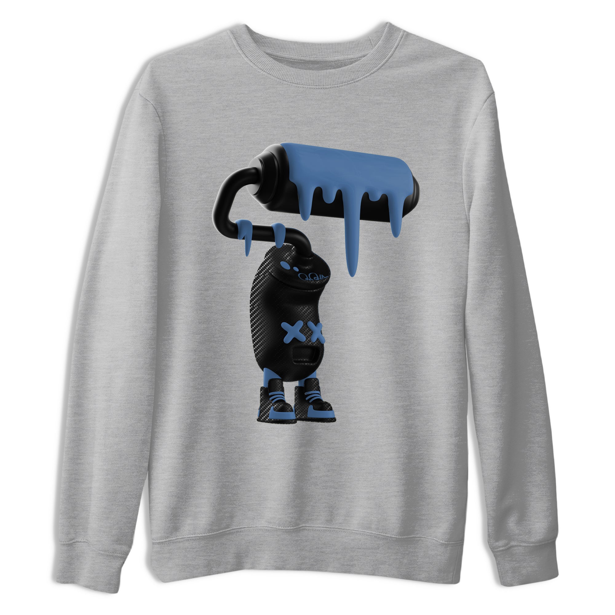 Sneaker Threads  Sneaker Tees To Match Air Foamposite One Carbon Fiber  3D Paint Roller Graphic Tee Heather Grey 2. Perfect for Jordan releases 2025 colorways.