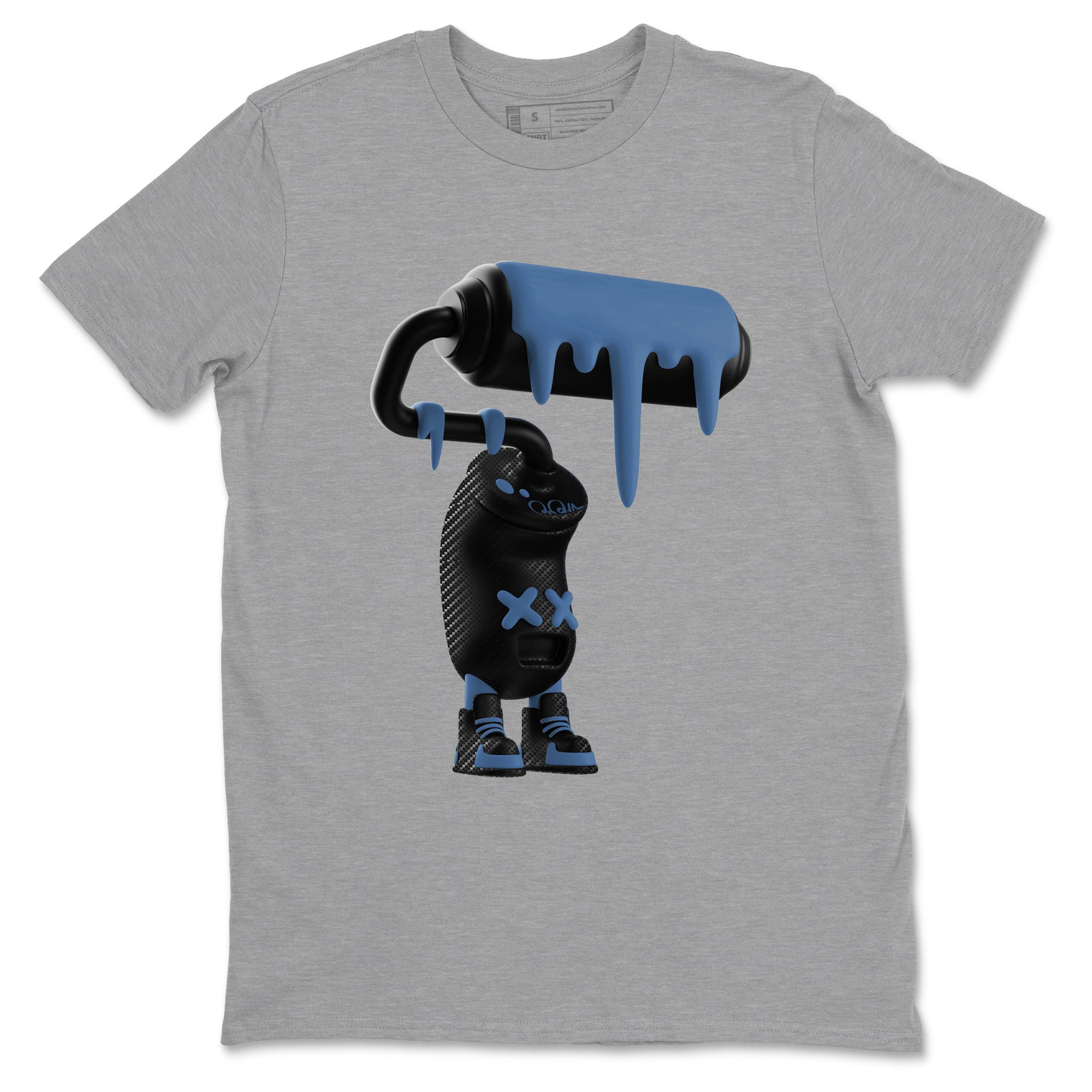 Sneaker Threads  Sneaker Tees To Match Air Foamposite One Carbon Fiber  3D Paint Roller Graphic Tee Heather Grey 2. Perfect for Jordan releases 2025 colorways.
