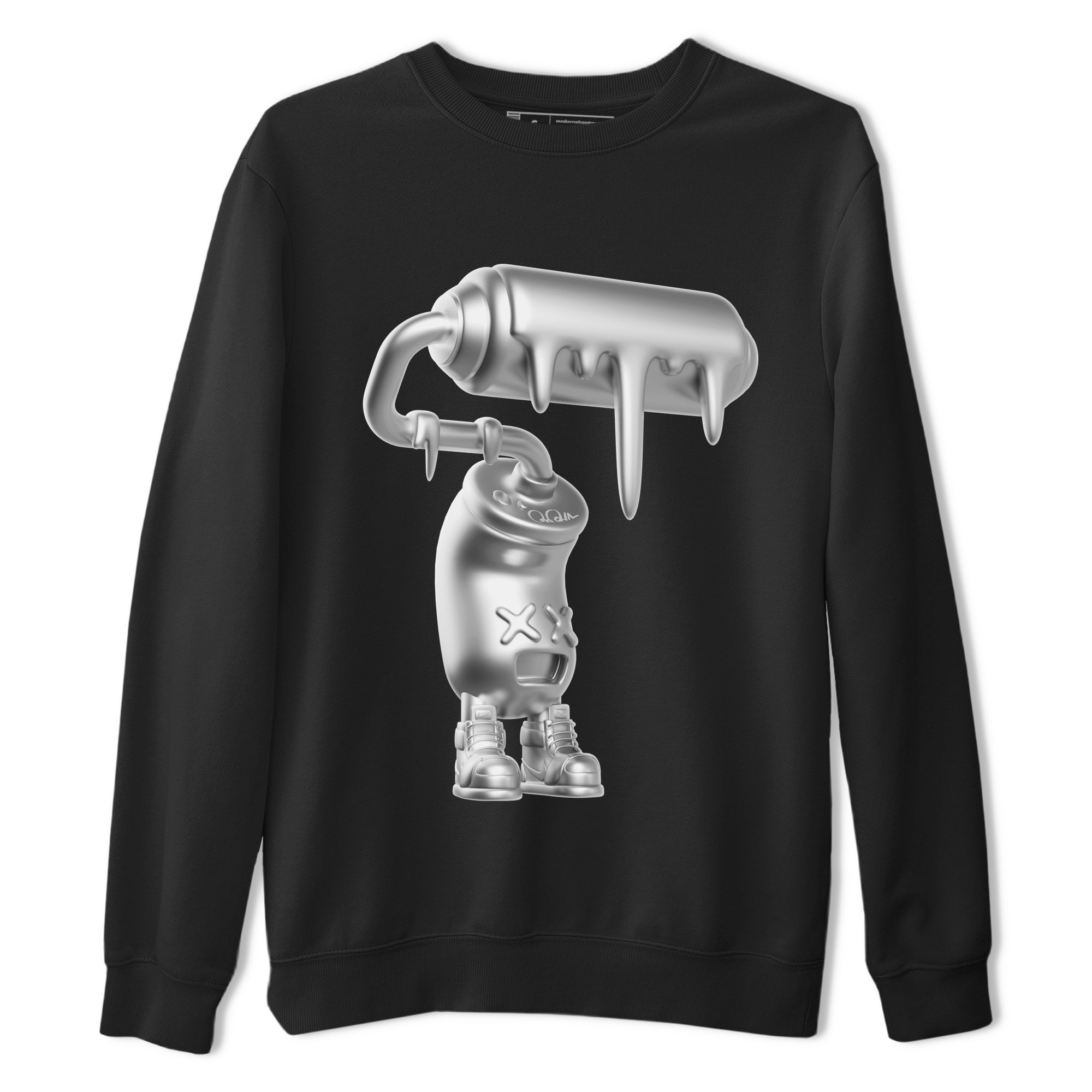Air Jordan 1 Gift Giving shirt to match jordans 3D Paint Roller sneaker tees  Metal tees AJ1 Gift Giving Drip Gear Zone Unisex Black 2 T-Shirt