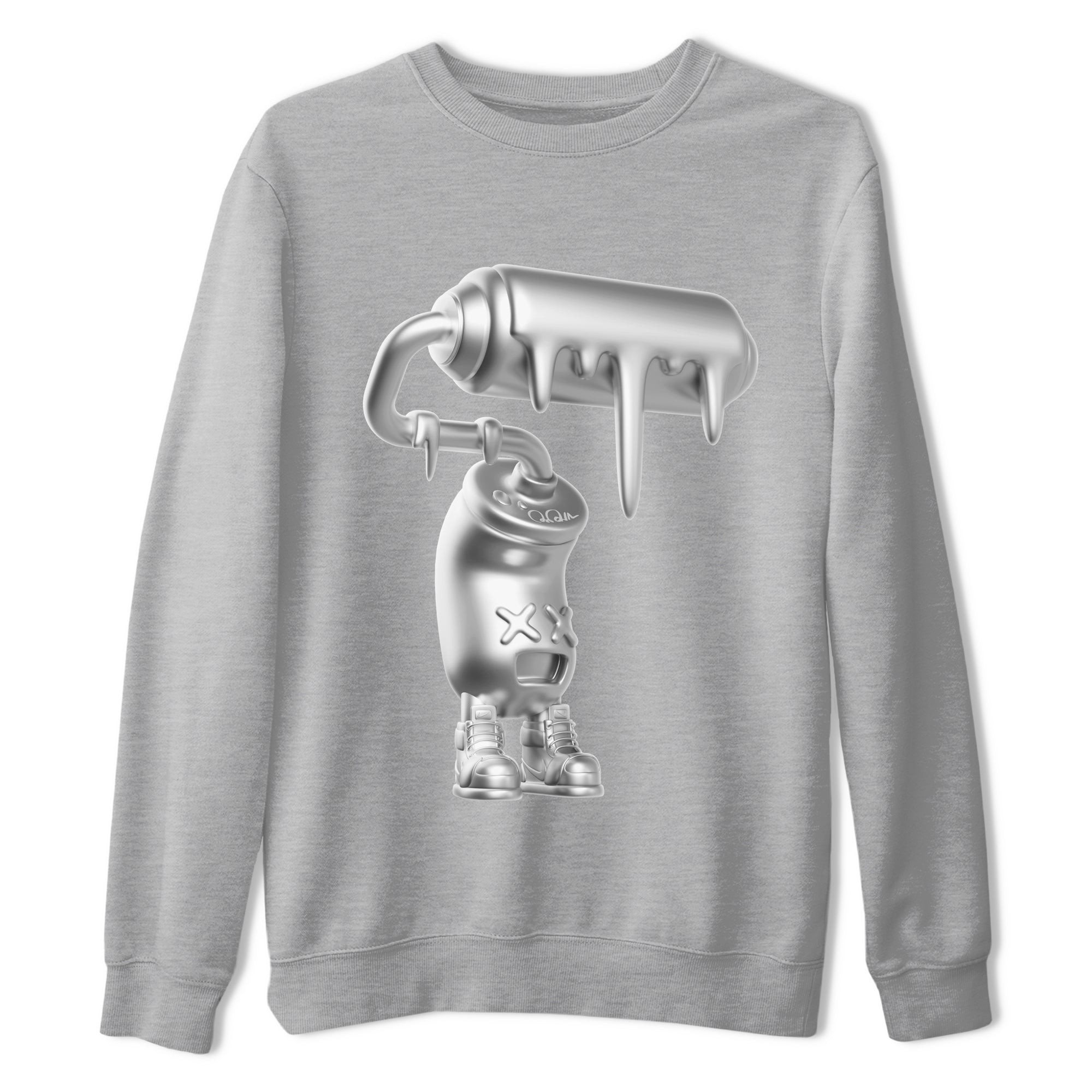 Air Jordan 1 Gift Giving shirt to match jordans 3D Paint Roller sneaker tees  Metal tees AJ1 Gift Giving Drip Gear Zone Unisex Heather Grey 2 T-Shirt