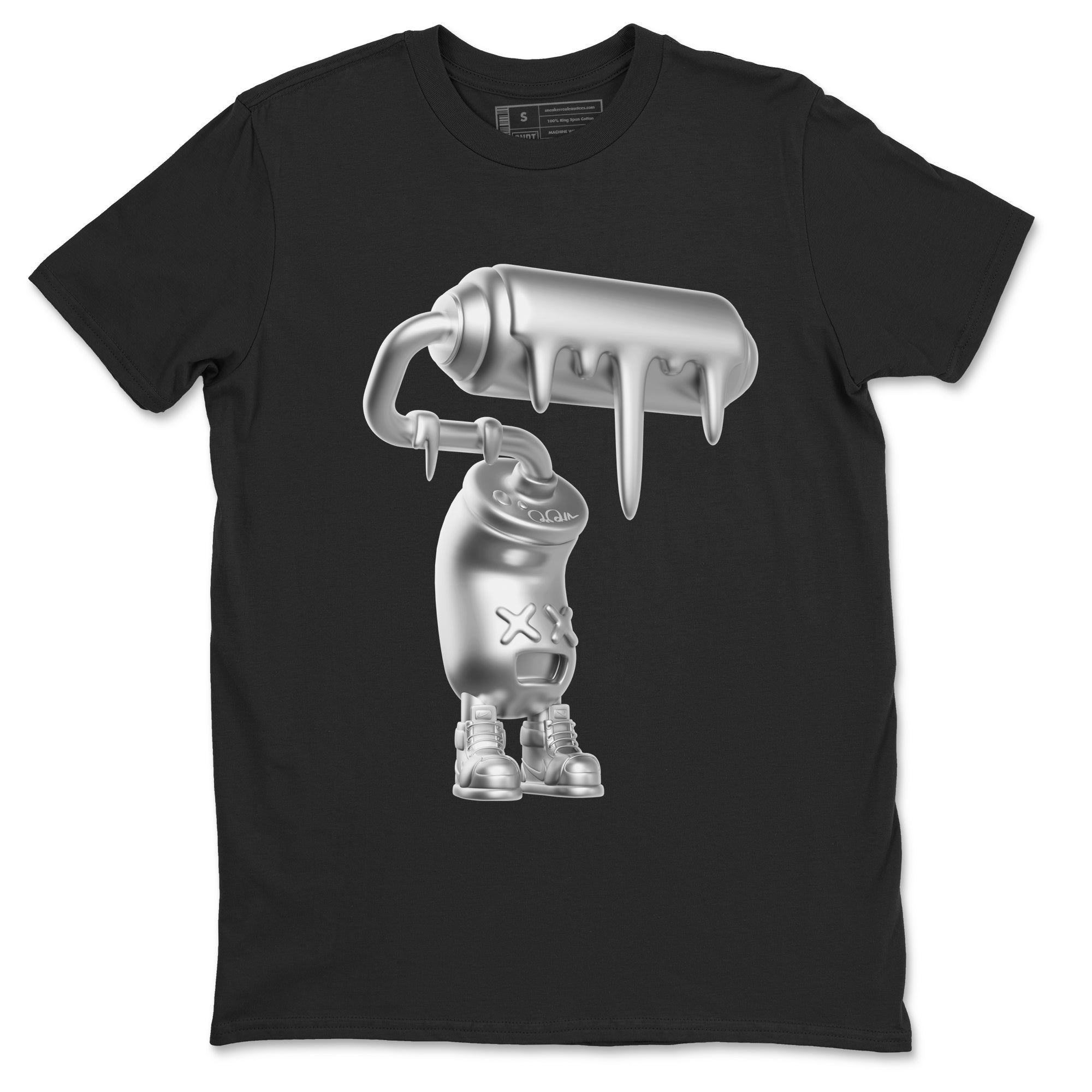 Air Jordan 1 Gift Giving shirt to match jordans 3D Paint Roller sneaker tees  Metal tees AJ1 Gift Giving Drip Gear Zone Unisex Black 2 T-Shirt