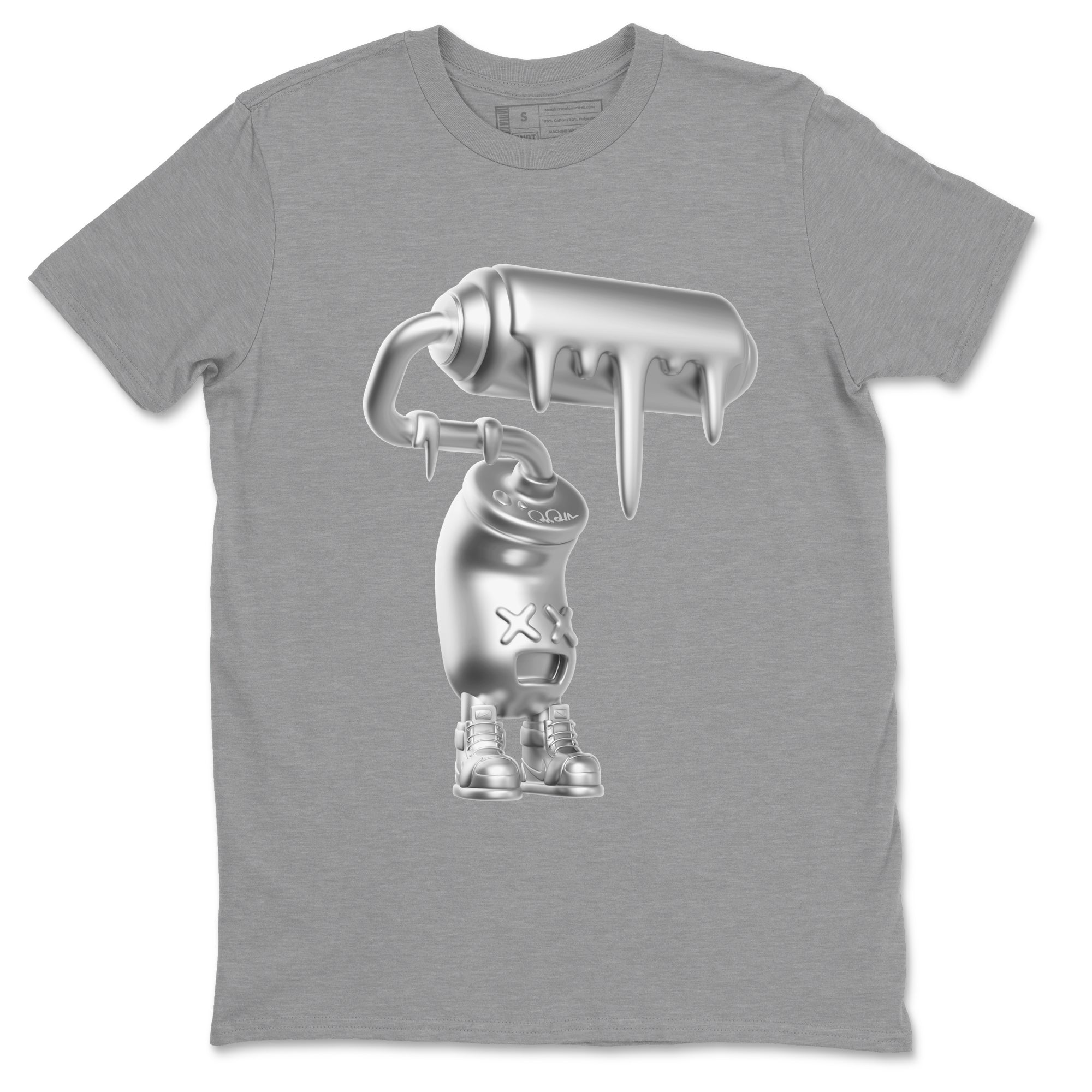Air Jordan 1 Gift Giving shirt to match jordans 3D Paint Roller sneaker tees  Metal tees AJ1 Gift Giving Drip Gear Zone Unisex Heather Grey 2 T-Shirt
