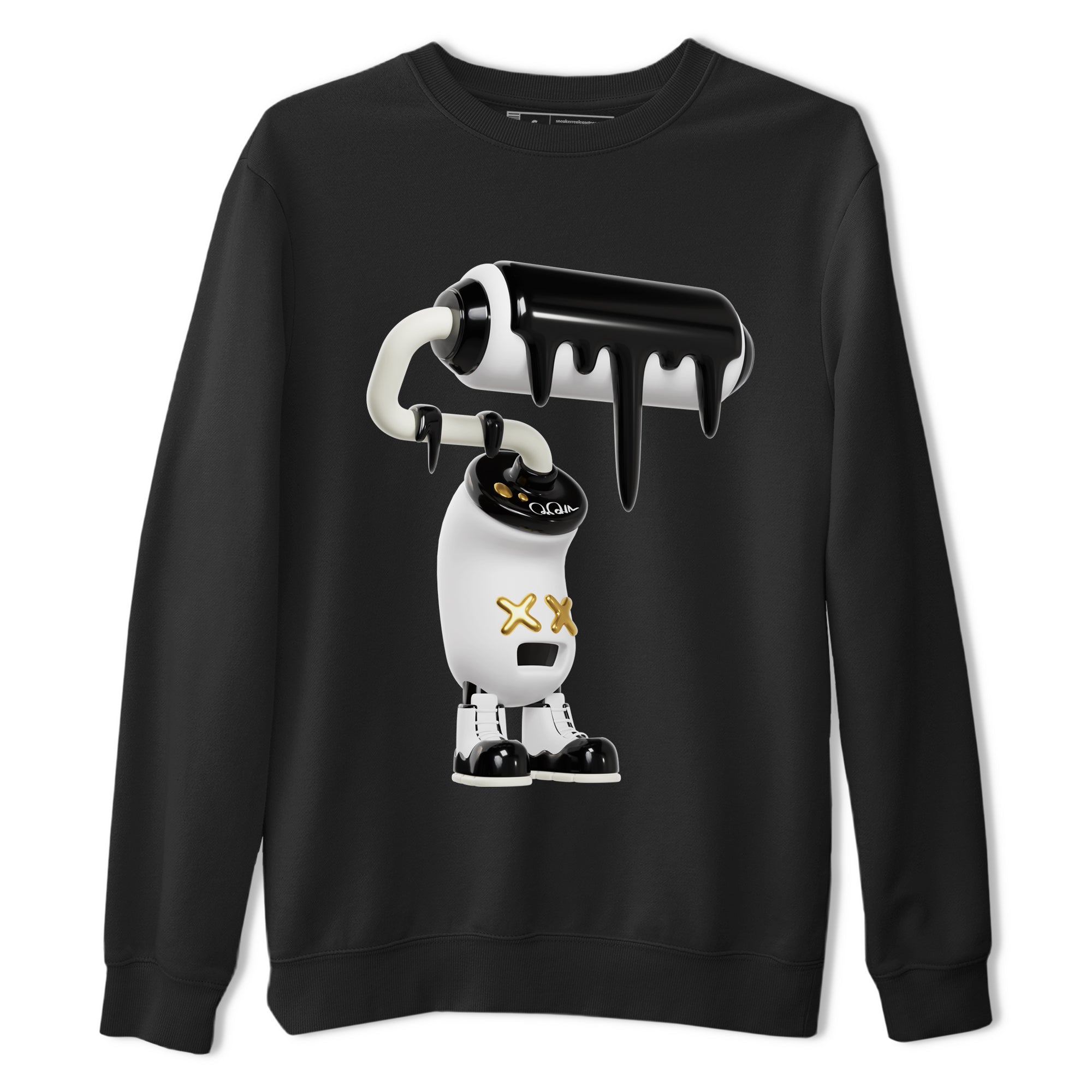 Air Jordan 11 Gratitude shirt to match jordans 3D Paint Roller sneaker tees AJ11 Gratitude Drip Gear Zone Unisex Black 2 T-Shirt