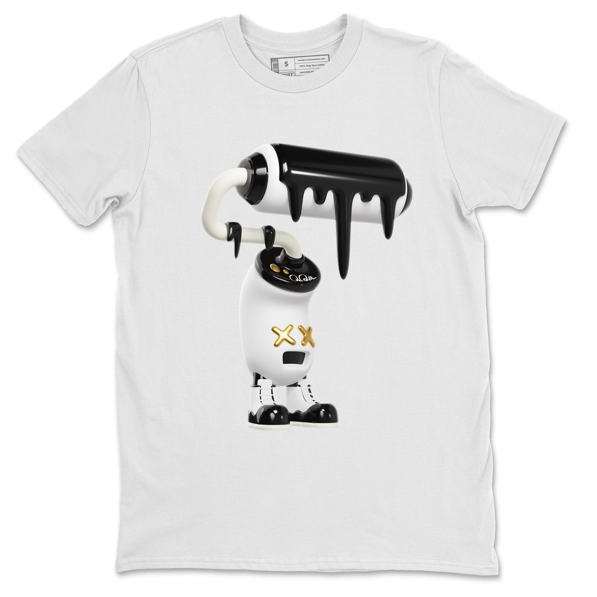 Air Jordan 11 Gratitude shirt to match jordans 3D Paint Roller sneaker tees AJ11 Gratitude Drip Gear Zone Unisex White 2 T-Shirt