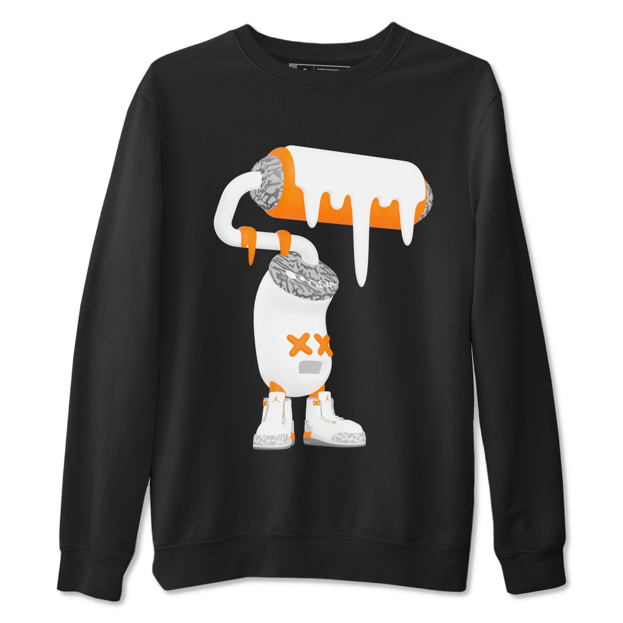 3s Georgia Peach shirt to match jordans 3D Paint Roller sneaker tees Air Jordan 3 Georgia Peach Drip Gear Zone unisex cotton Black 2 crew neck shirt
