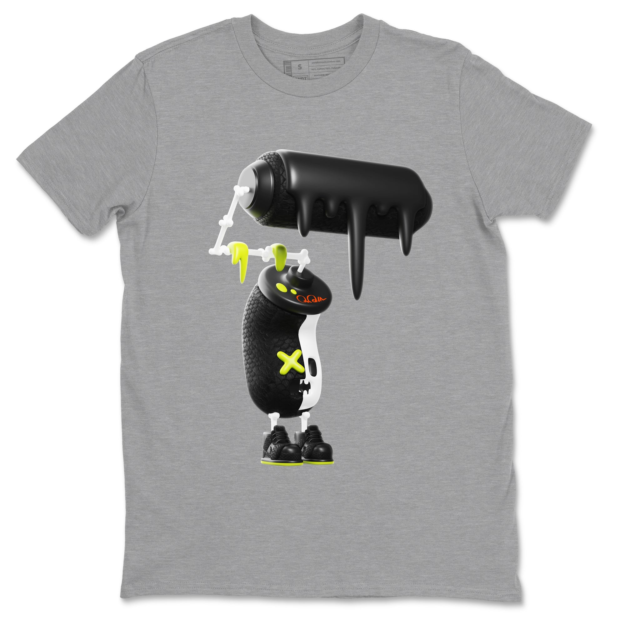 Dunk Halloween shirt to match jordans 3D Paint Roller sneaker tees halloween horror nights Nike Dunk Halloween Drip Gear Zone Unisex Heather Grey 2 T-Shirt