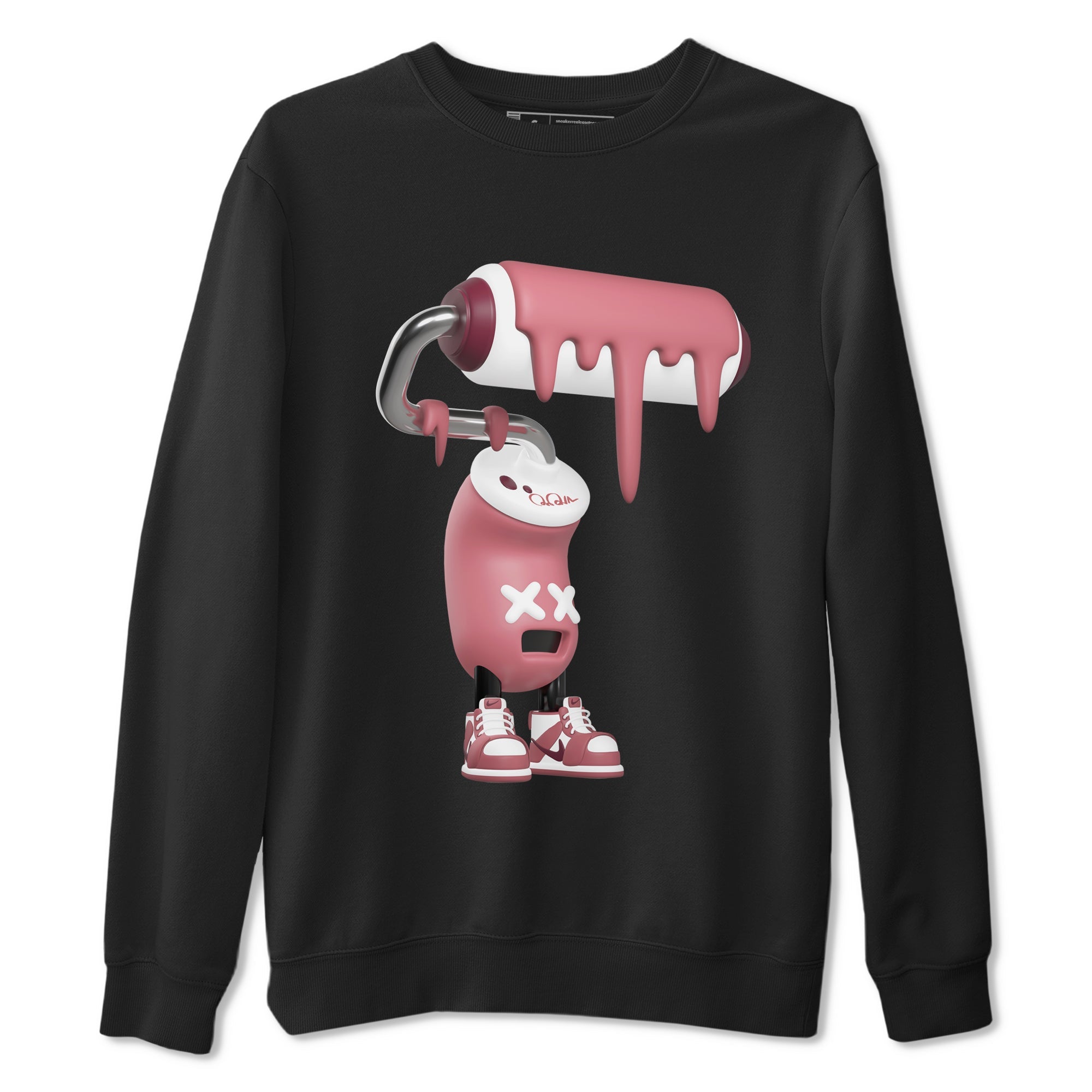 Dunk Valentines Day 2024 shirt to match jordans 3D Paint Roller sneaker tees Dunk Happy Valentines Day 2024 Drip Gear Zone Unisex Black 2 T-Shirt