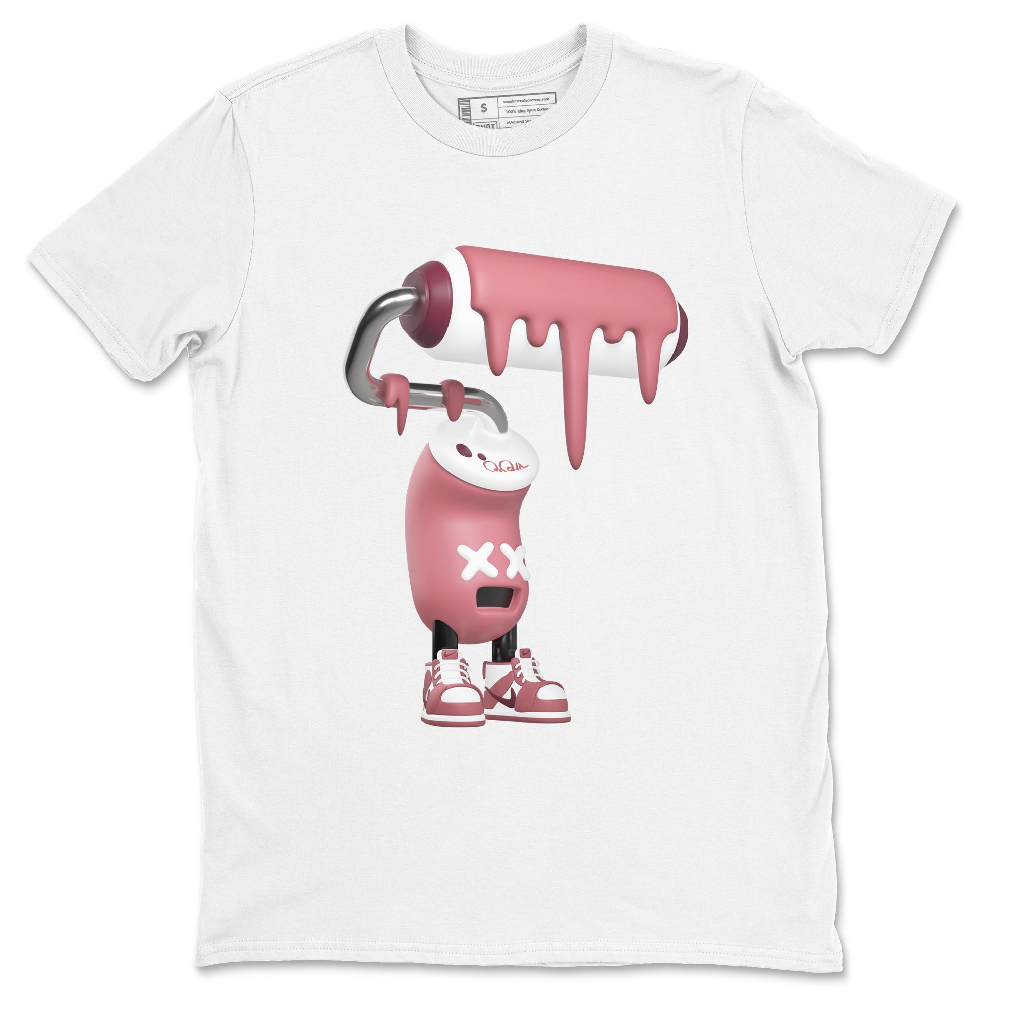 Dunk Valentines Day 2024 shirt to match jordans 3D Paint Roller sneaker tees Dunk Happy Valentines Day 2024 Drip Gear Zone Unisex White 2 T-Shirt