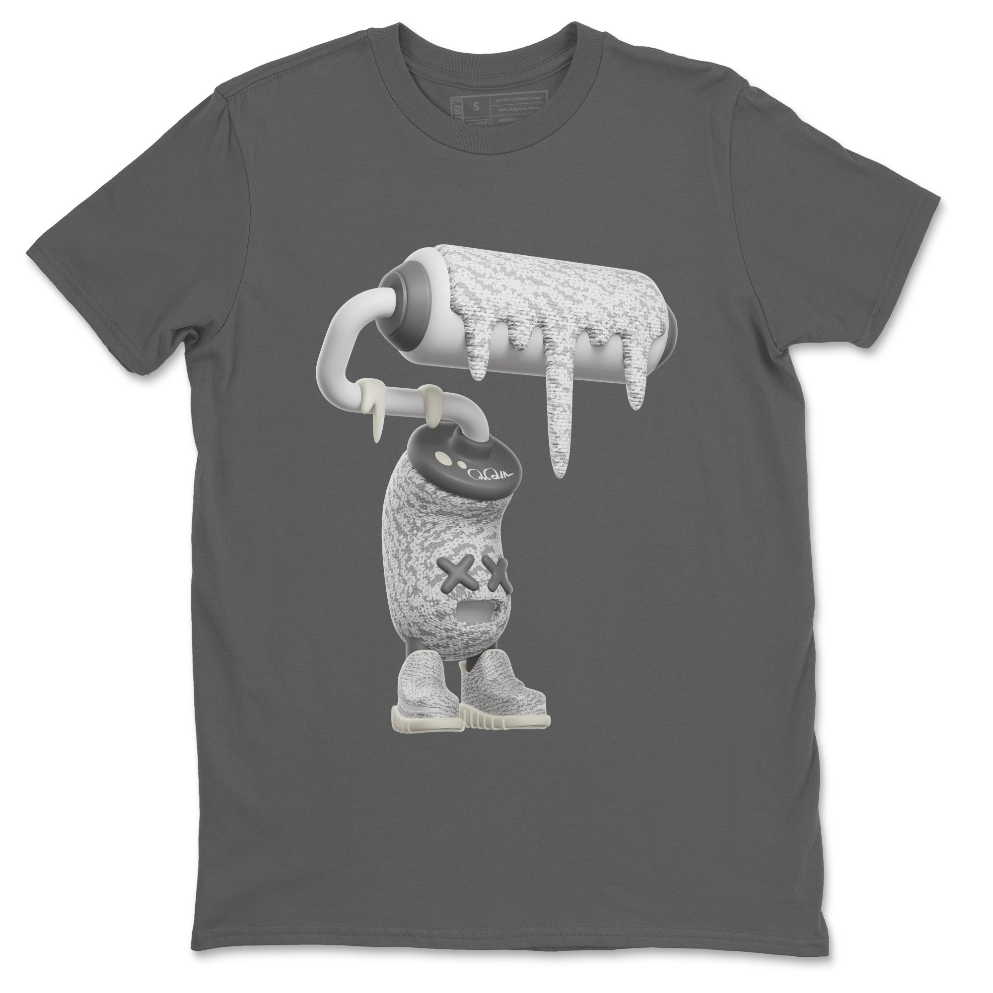 Yeezy 350 Static shirt to match jordans 3D Paint Roller sneaker tees Adidas Yeezy 350 Static Drip Gear Zone Unisex Cool Grey 2 T-Shirt