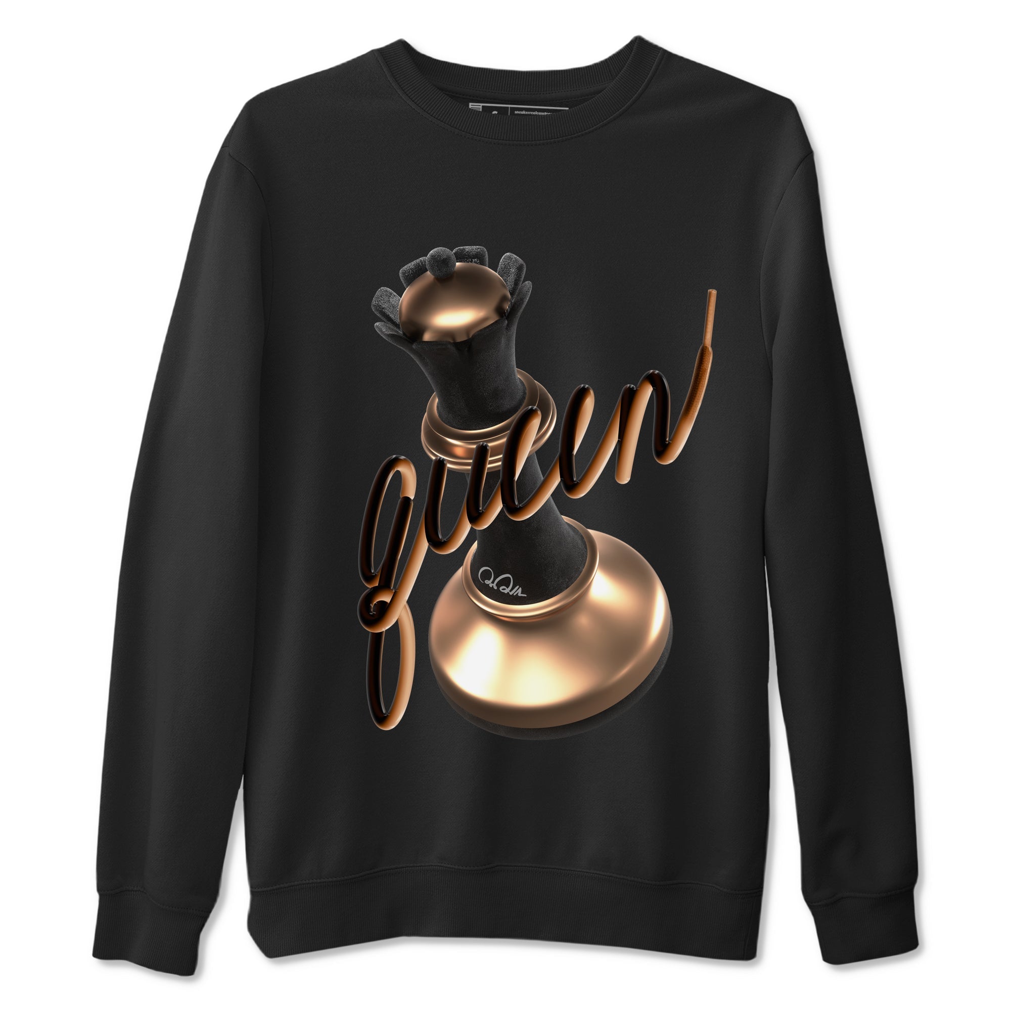 Foams One Metallic Copper shirts to match jordans 3D Queen sneaker match tees Air Foamposite One Metallic Copper match shoes to clothes Drip Gear Zone unisex cotton Black 2 shirts