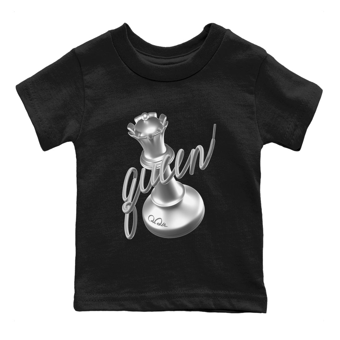 Air Jordan 1 Gift Giving shirt to match jordans 3D Queen sneaker tees  Metal tees AJ1 Gift Giving Drip Gear Zone Baby Toddler Black 2 T-Shirt