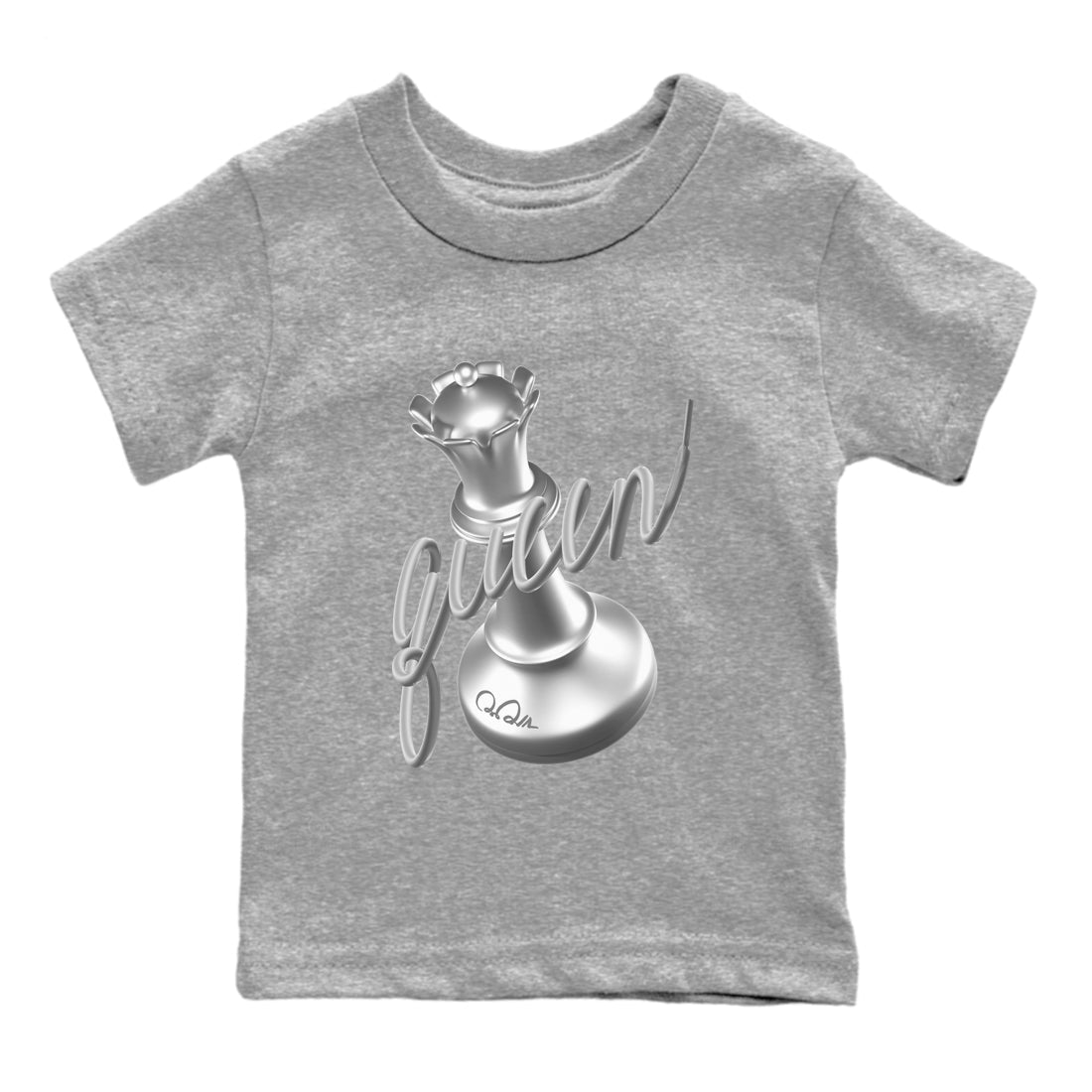 Air Jordan 1 Gift Giving shirt to match jordans 3D Queen sneaker tees  Metal tees AJ1 Gift Giving Drip Gear Zone Baby Toddler Heather Grey 2 T-Shirt
